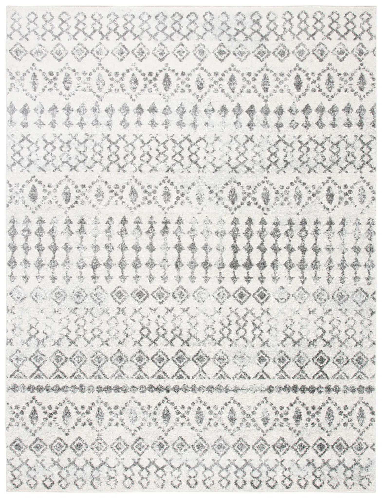 Tulum Distressed Banded Tribal Rug
