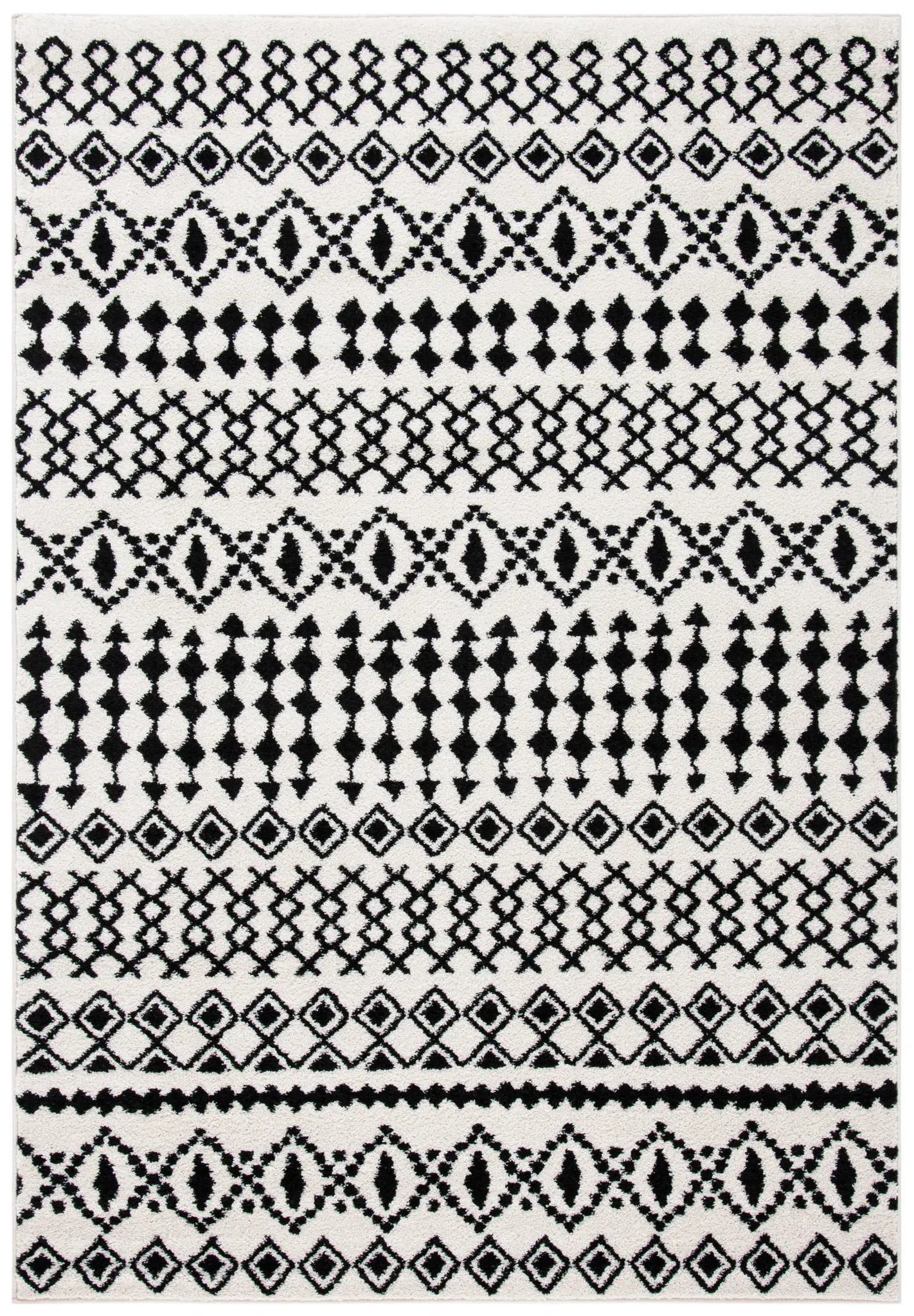 Tulum Distressed Banded Tribal Rug