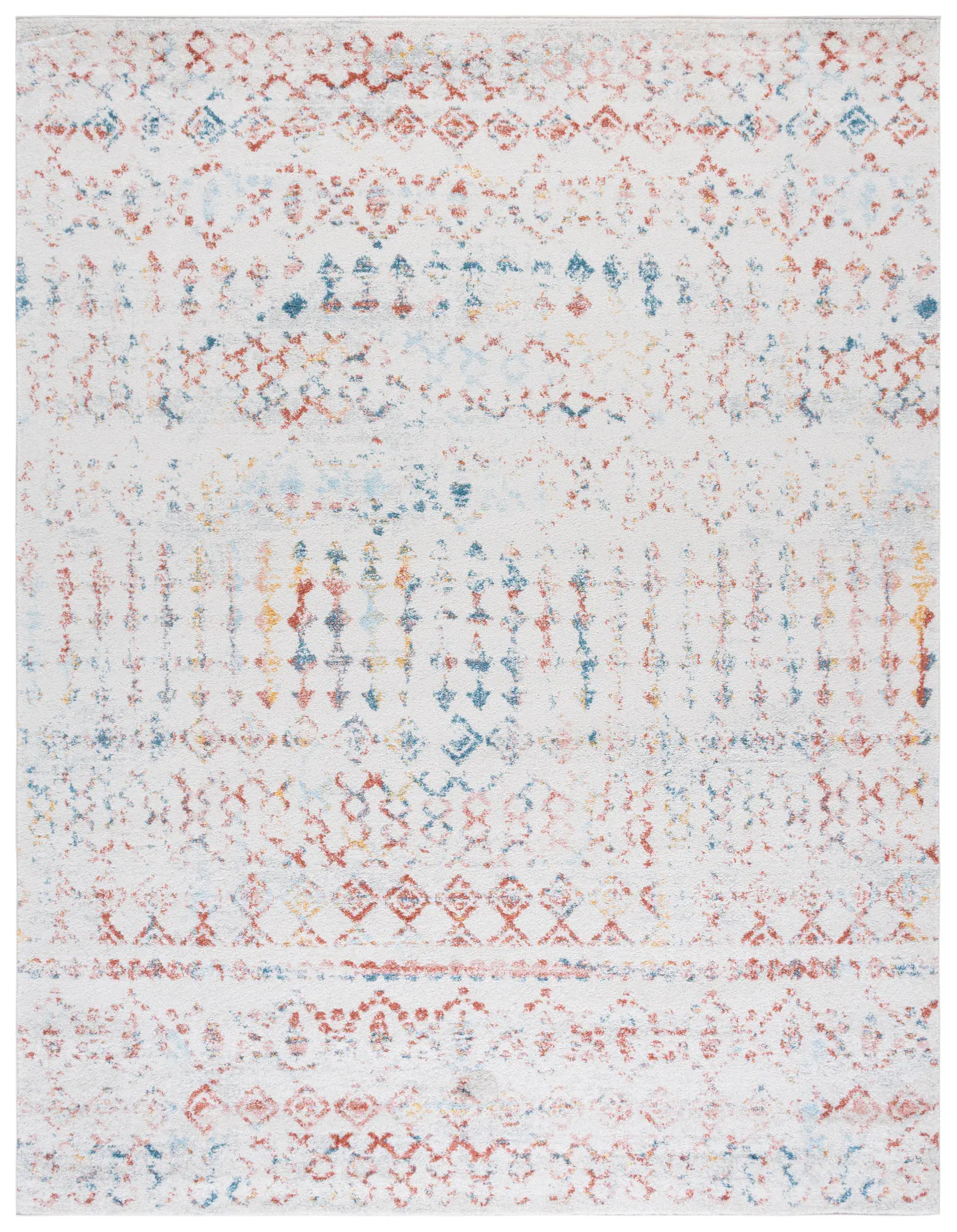 Tulum Distressed Banded Tribal Rug