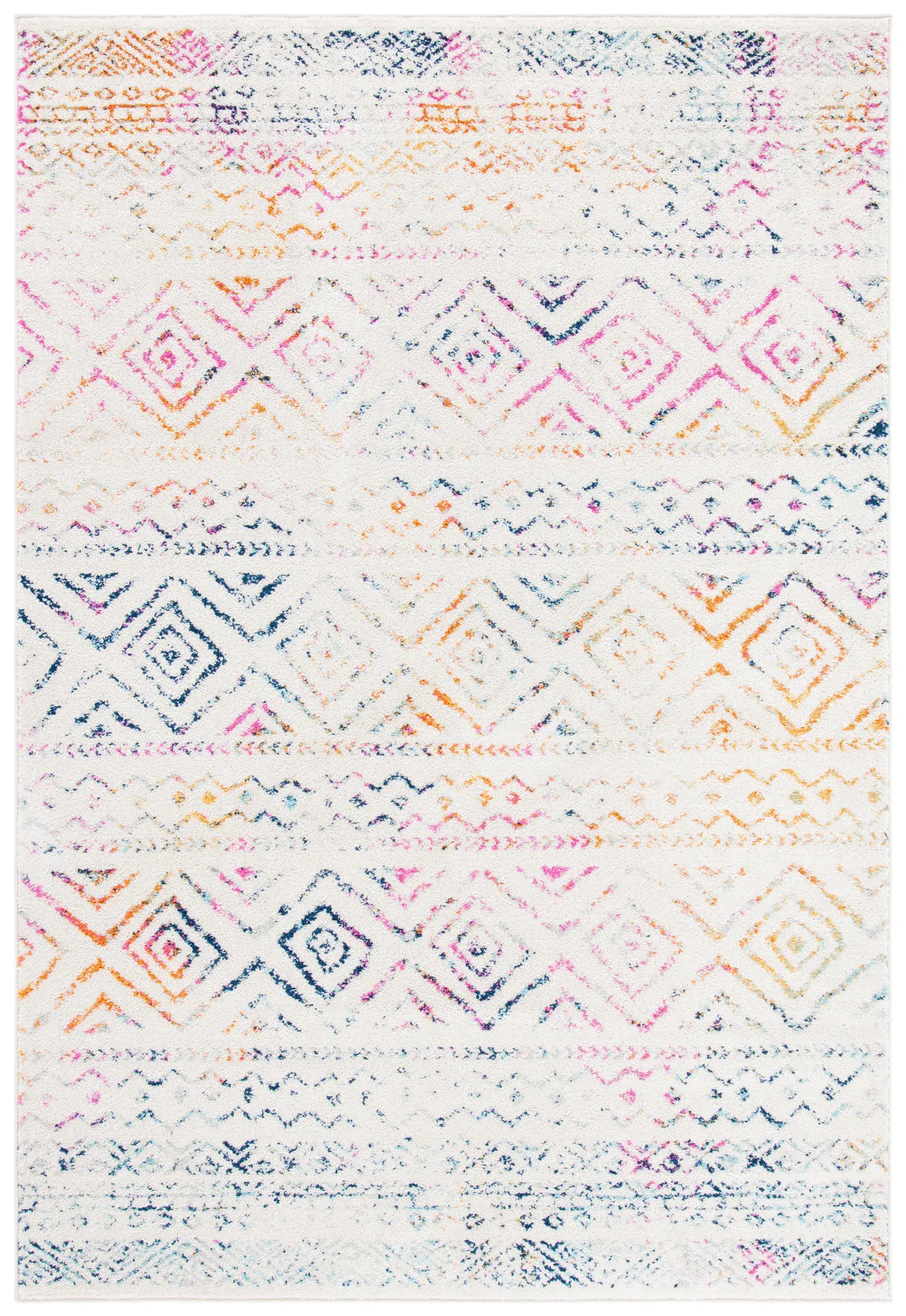 Tulum Nested Diamond Tribal Rug