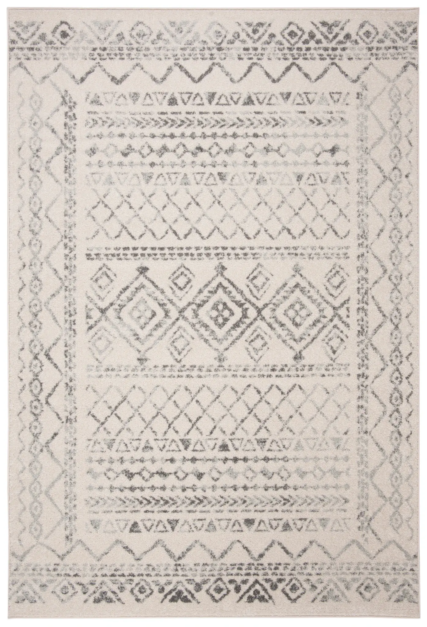 Tulum Banded Geometric Rug