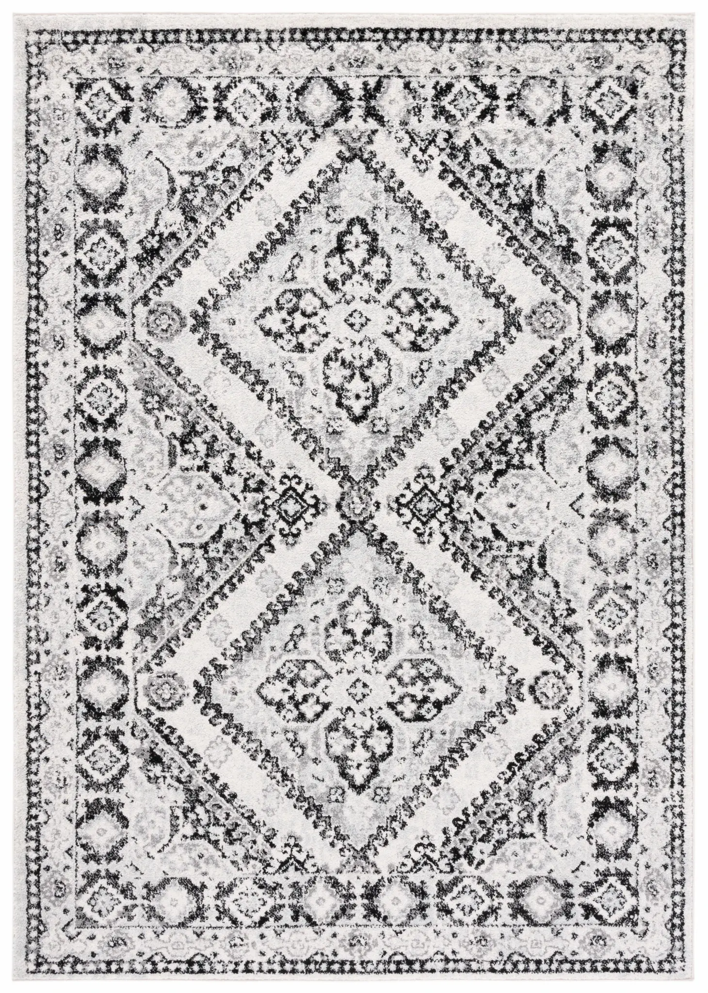 Tulum Distressed Medallion Rug