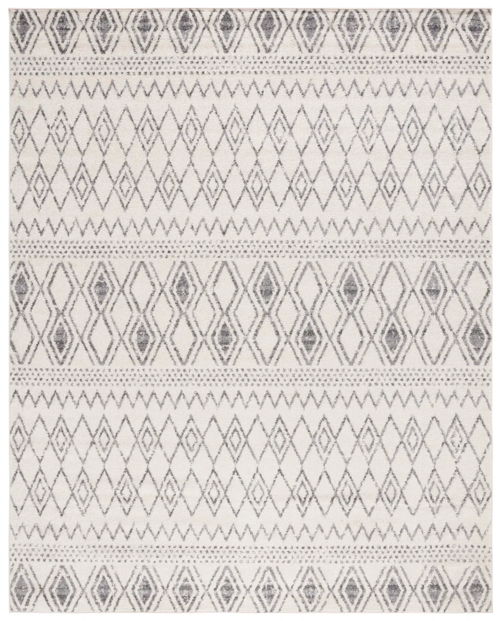 Tulum Banded Chevron Diamond Rug