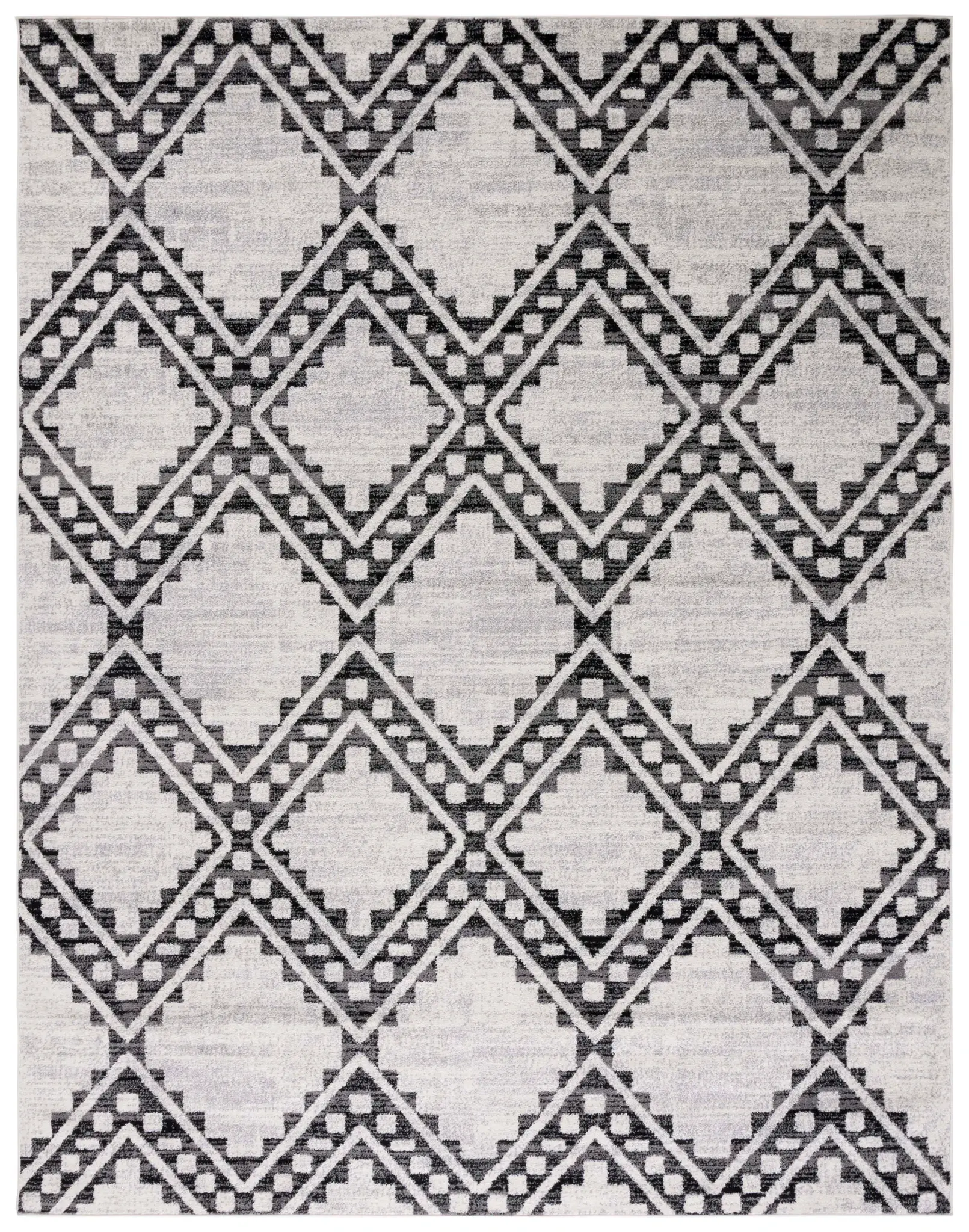 Tulum Stepped Diamond Lattice Rug
