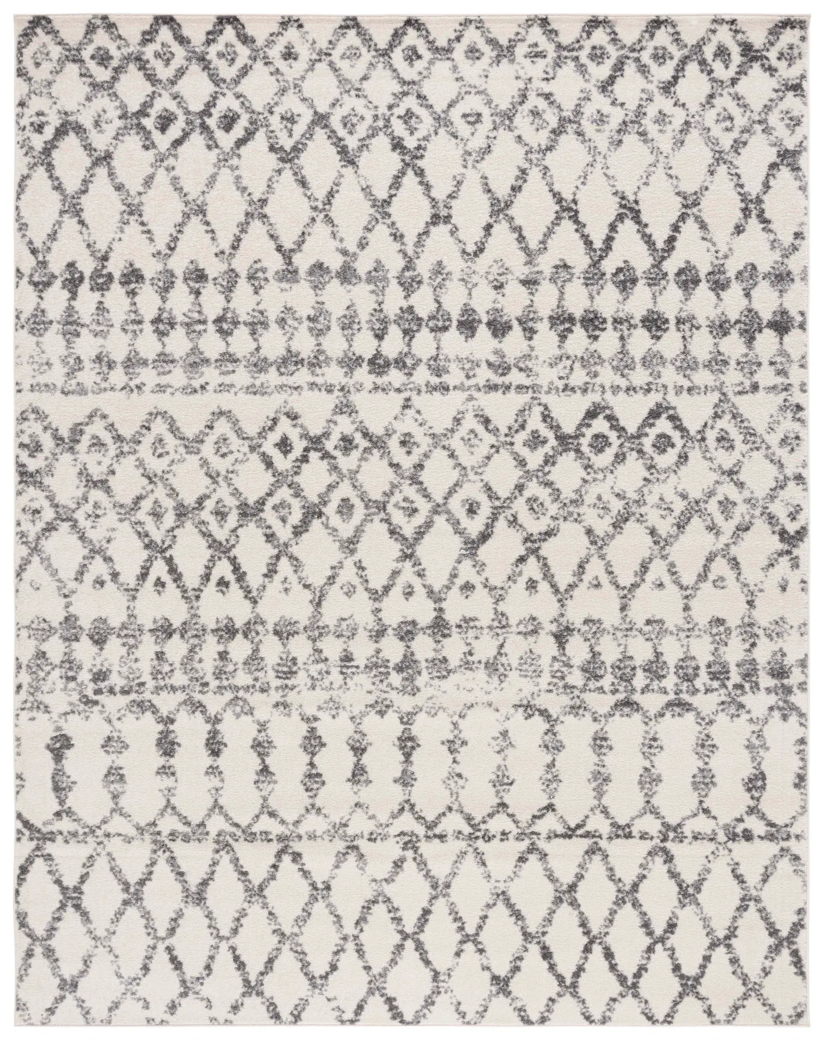 Tulum Banded Diamond Trellis Rug
