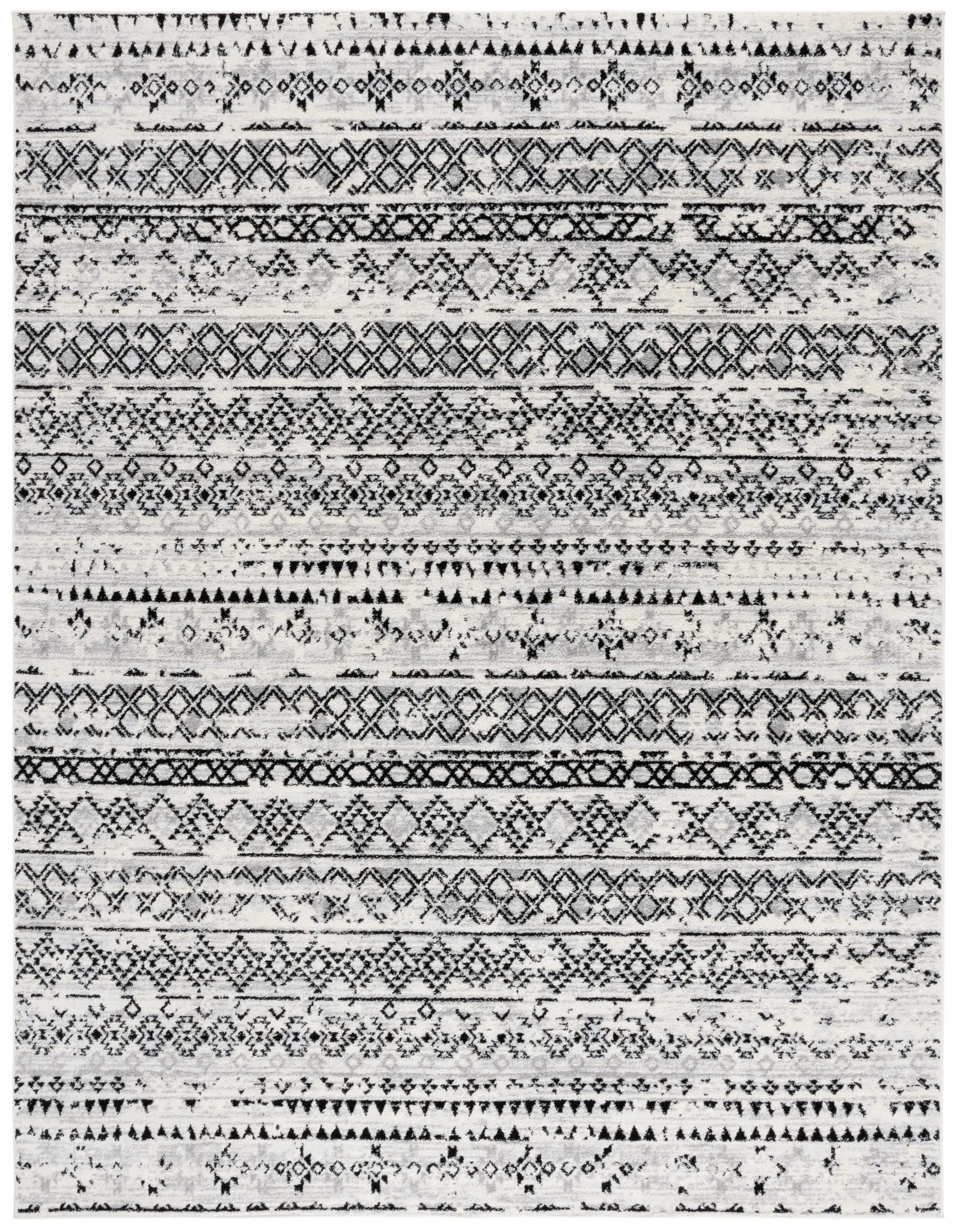 Tulum Banded Diamond Rug