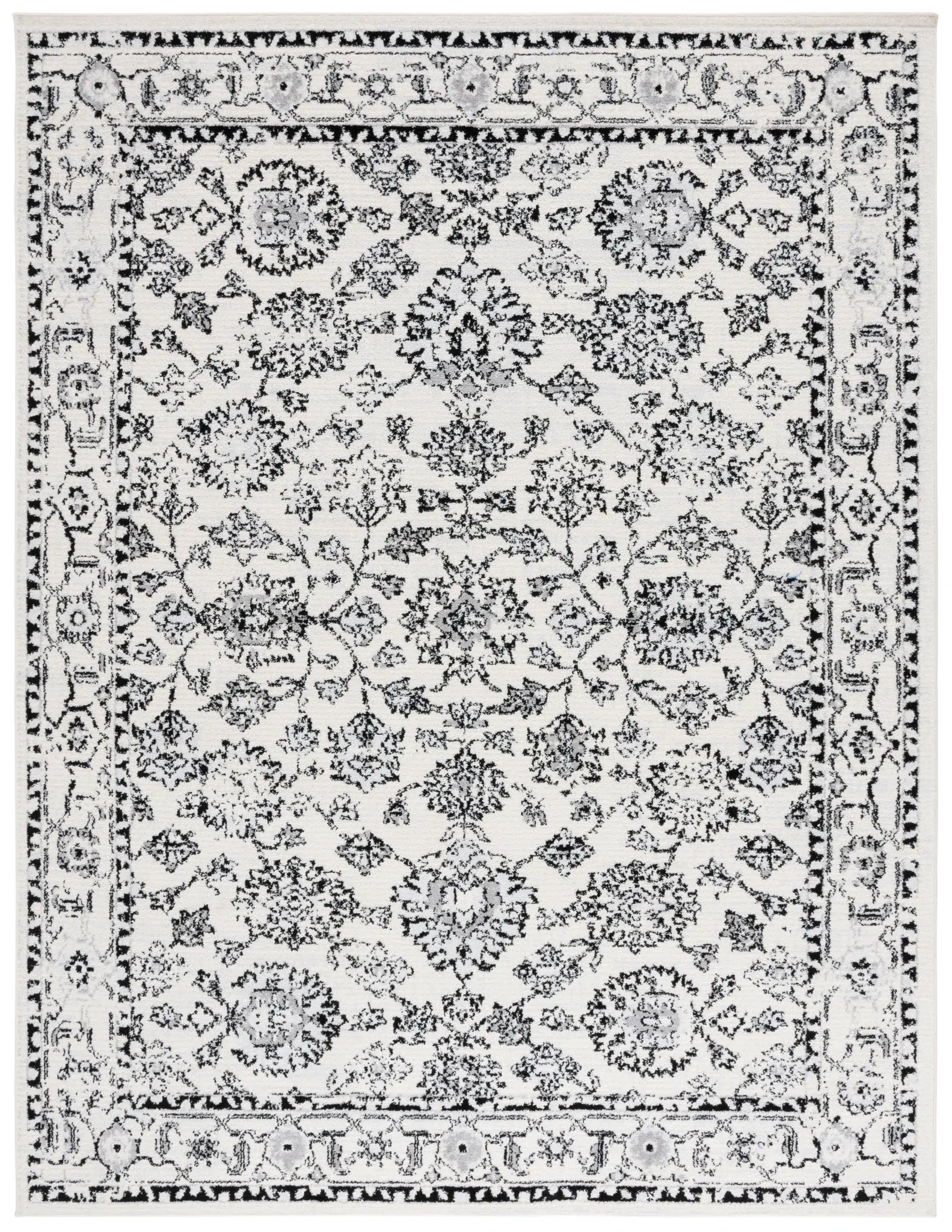 Tulum Bordered Floral Rug