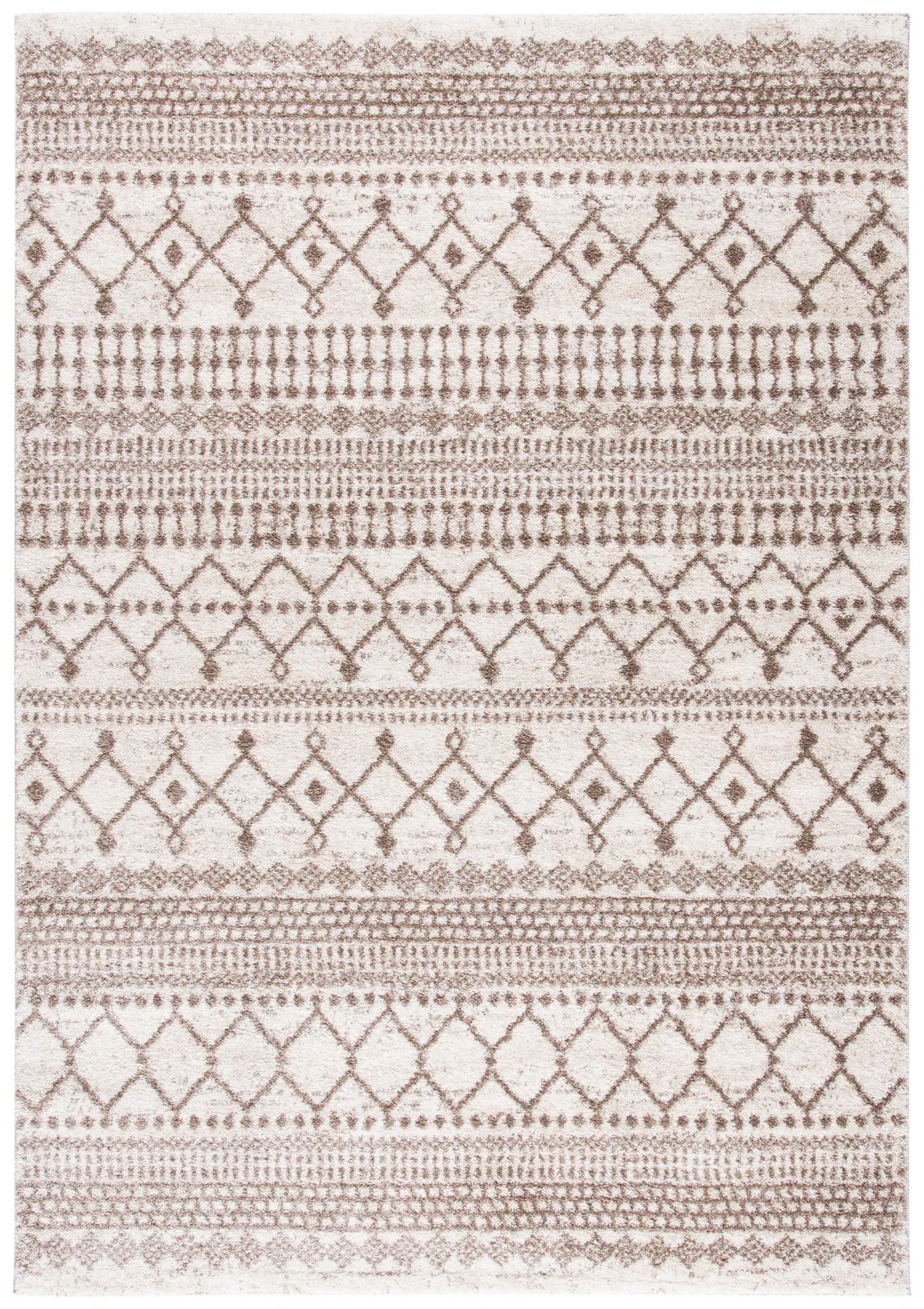 Tunisia Banded Geometric Stripe Rug