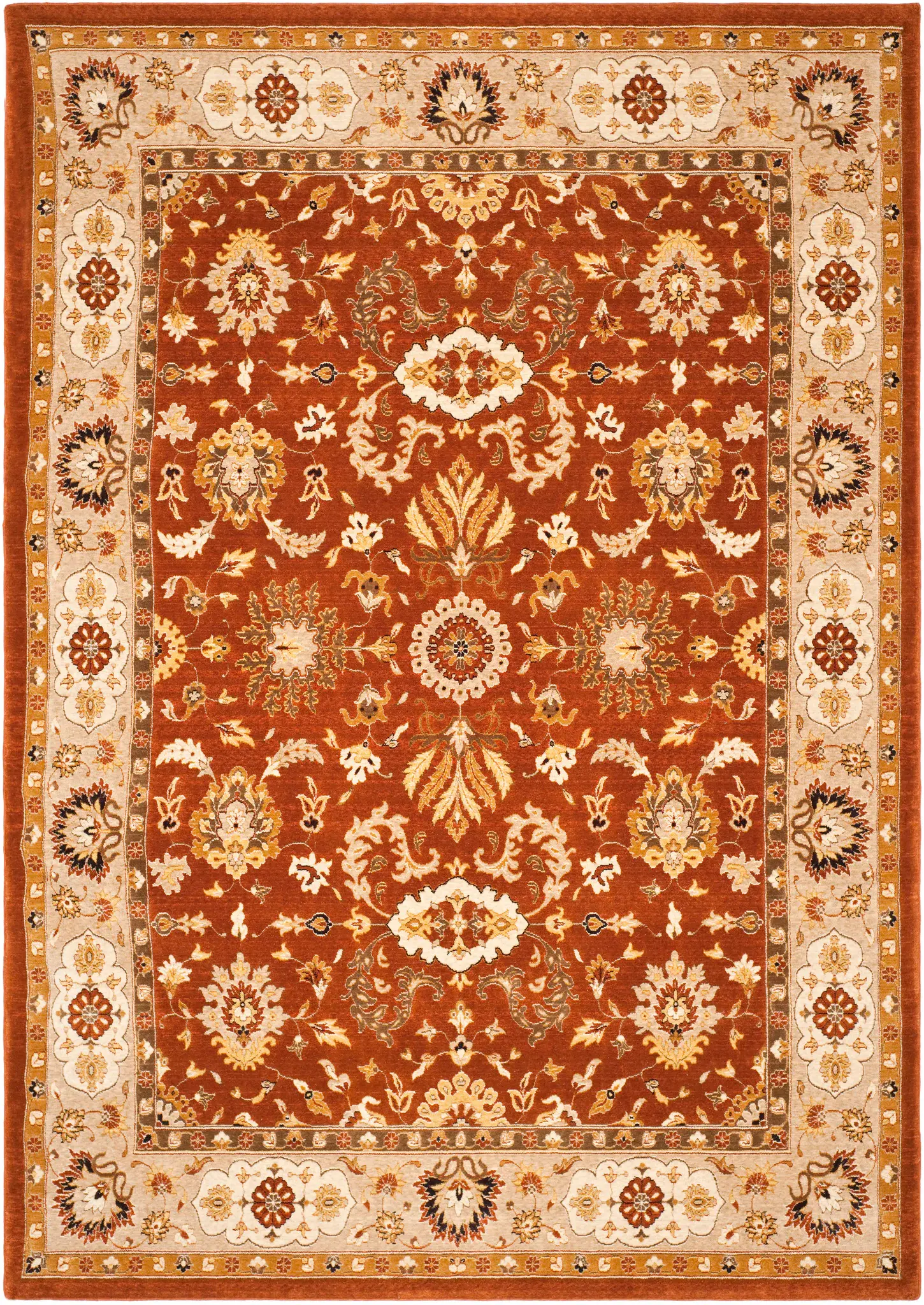 Tuscany Classic Floral Border Wool Rug