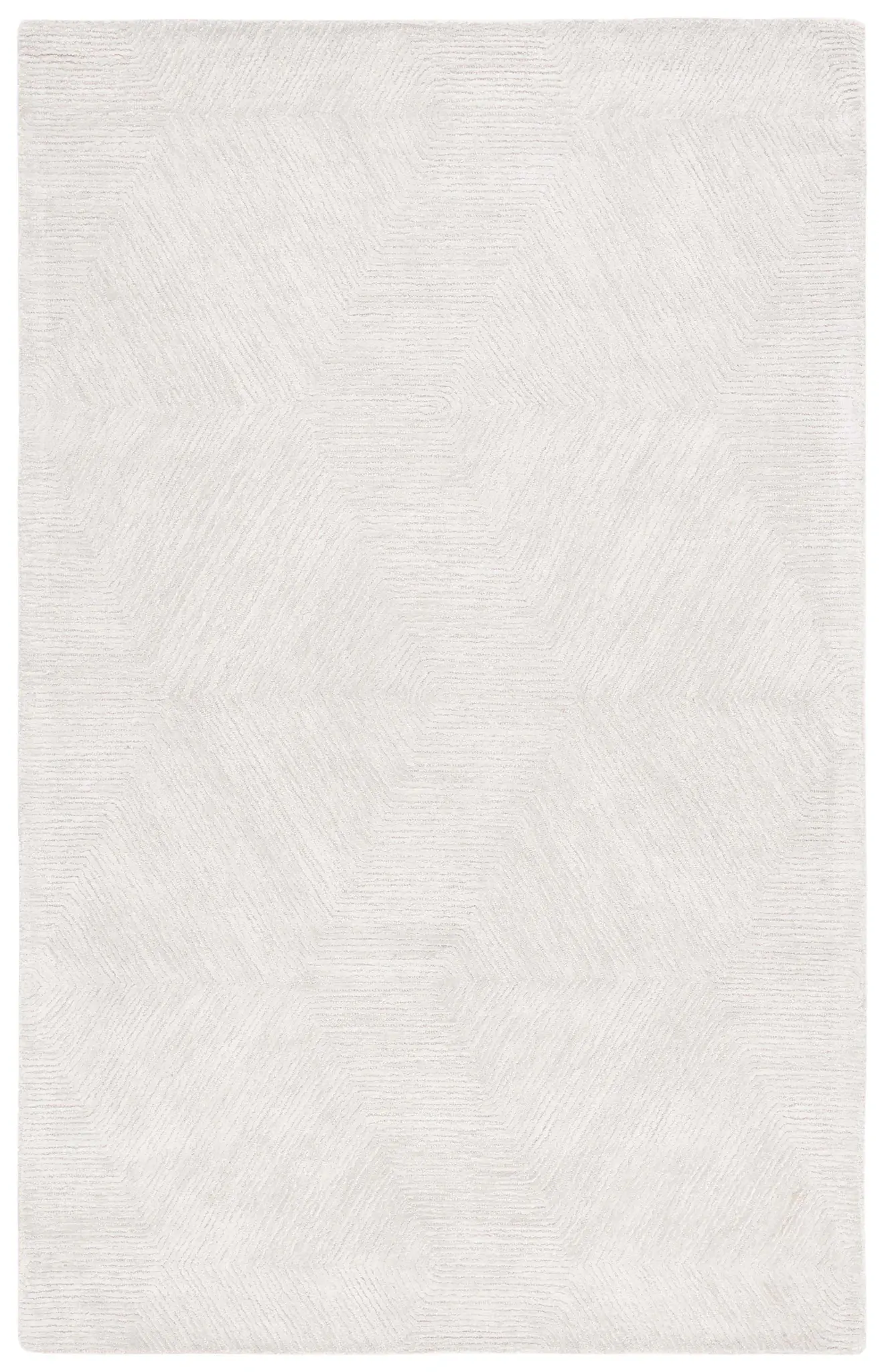 Textural Hexagon Hand-Tufted Rug