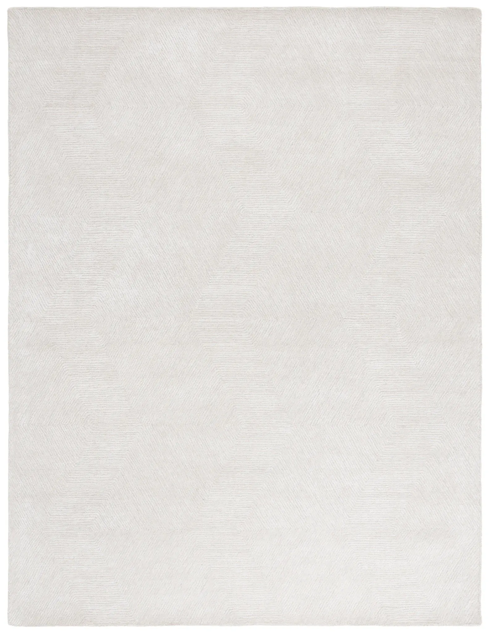 Textural Hexagon Hand-Tufted Rug
