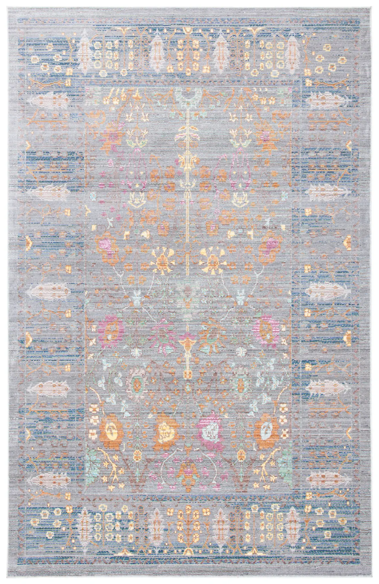 Valencia Floral Bordered Rug