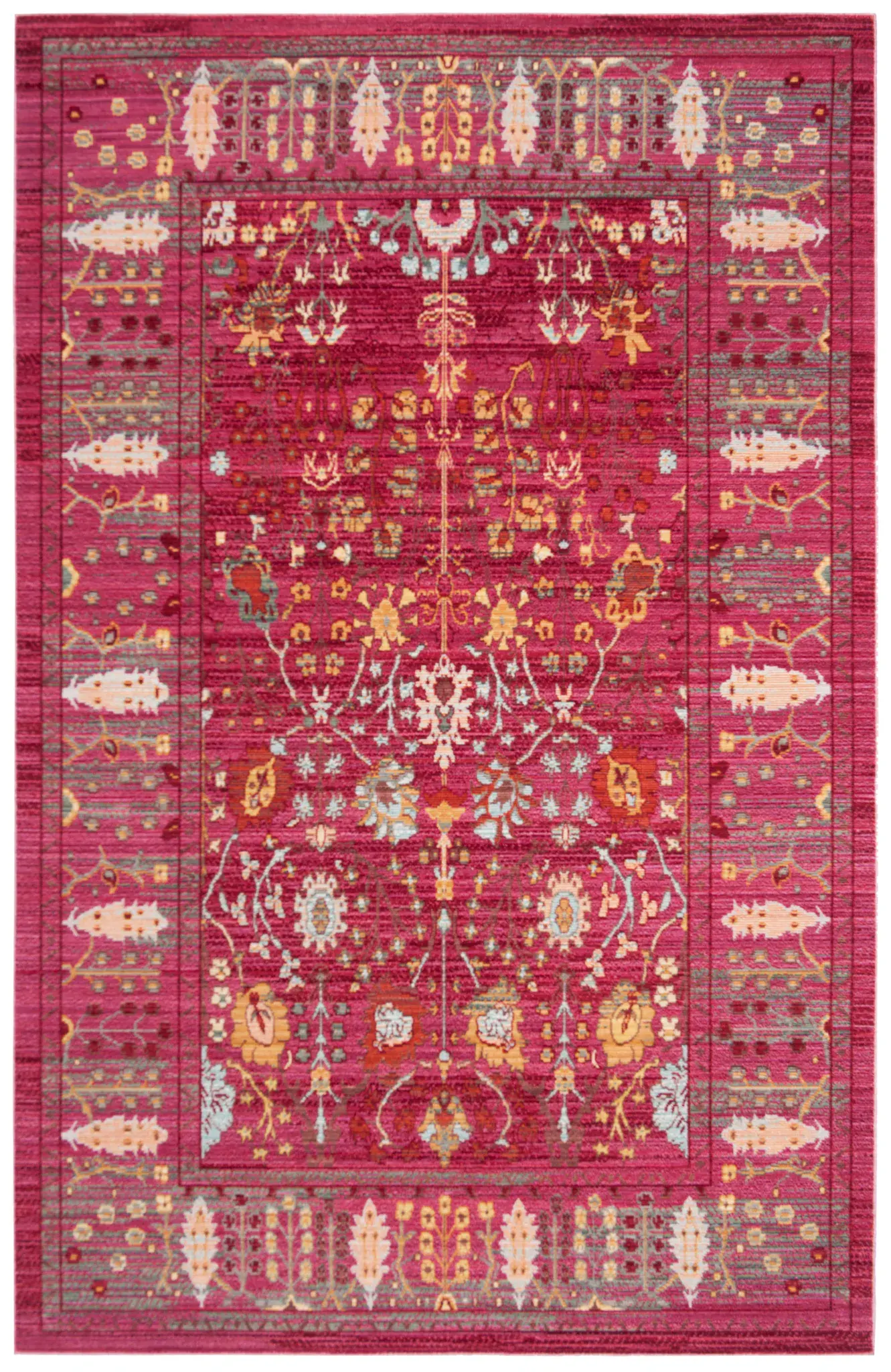Valencia Floral Bordered Rug
