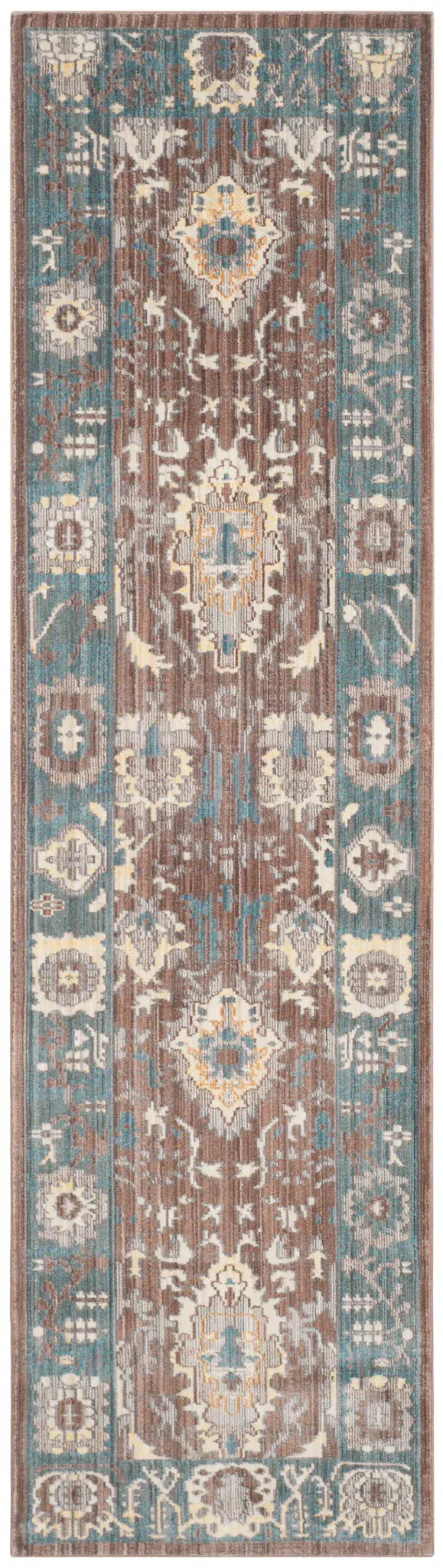 Valencia Tribal Palmette Bordered Rug