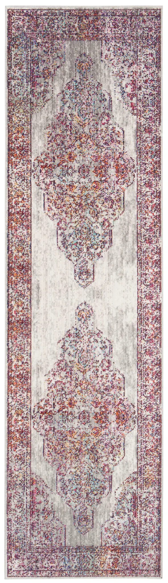 Valencia Distressed Botanical Medallion Rug