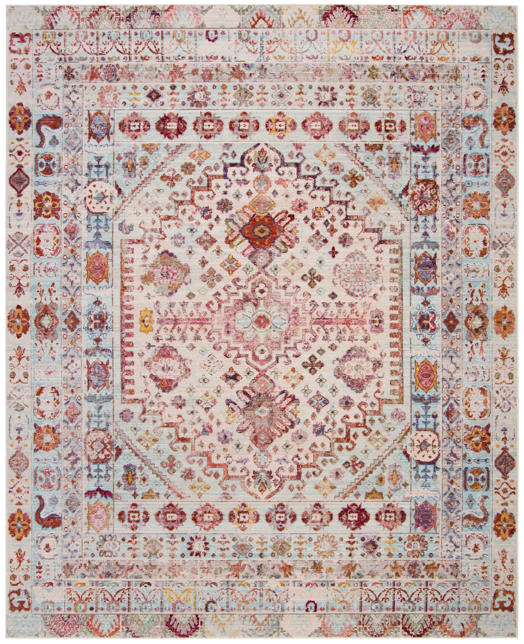 Valencia Distressed Tribal Medallion Rug