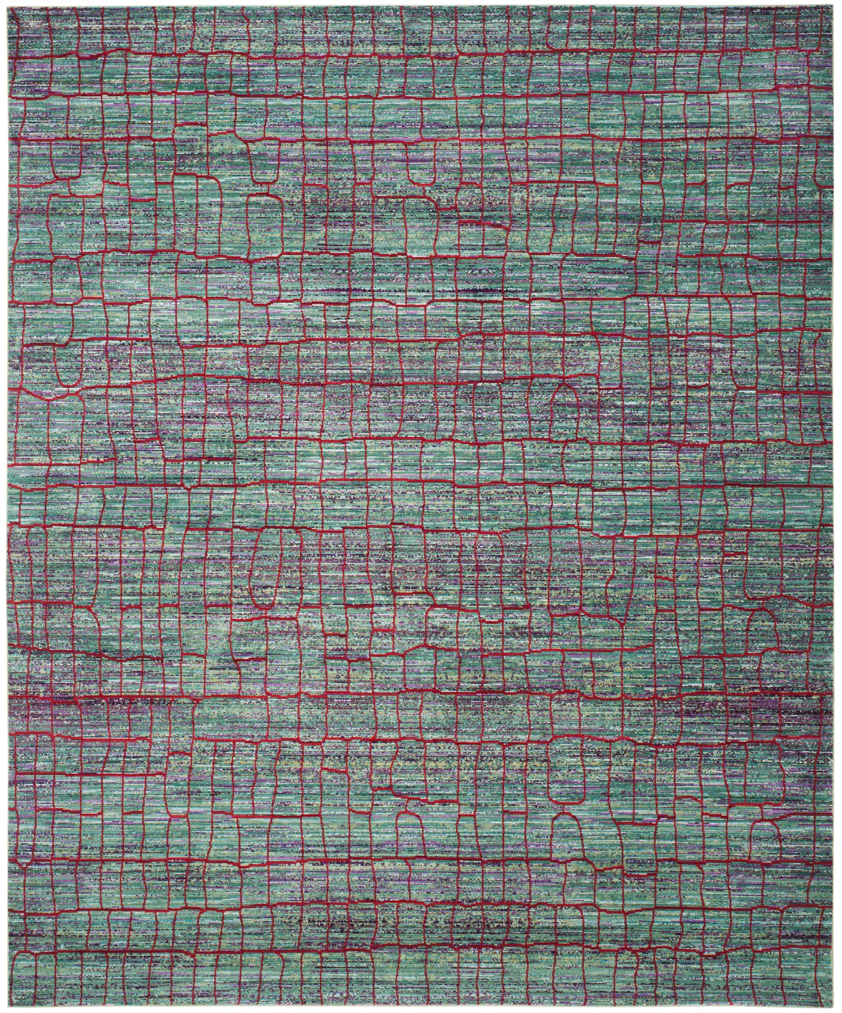 Valencia Abstract Grid Rug