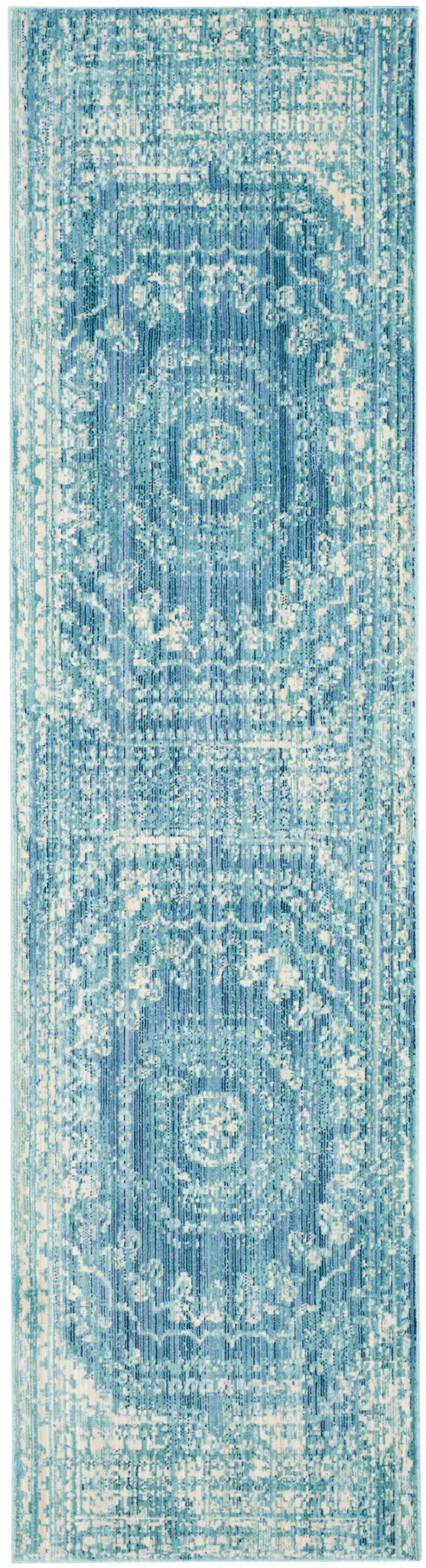 Valencia Distressed Rosette Medallion Rug