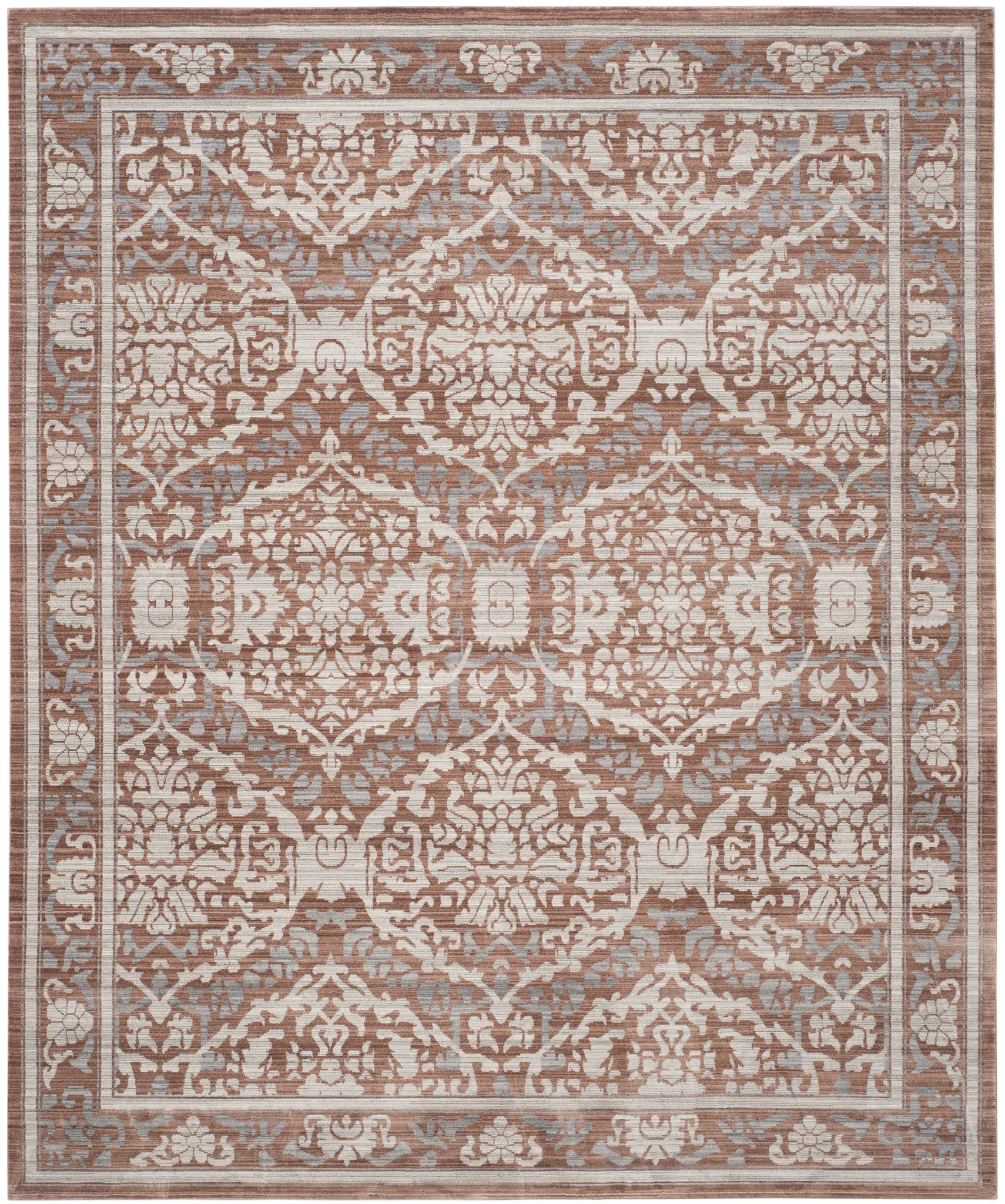 Valencia Distressed Floral Medallion Rug