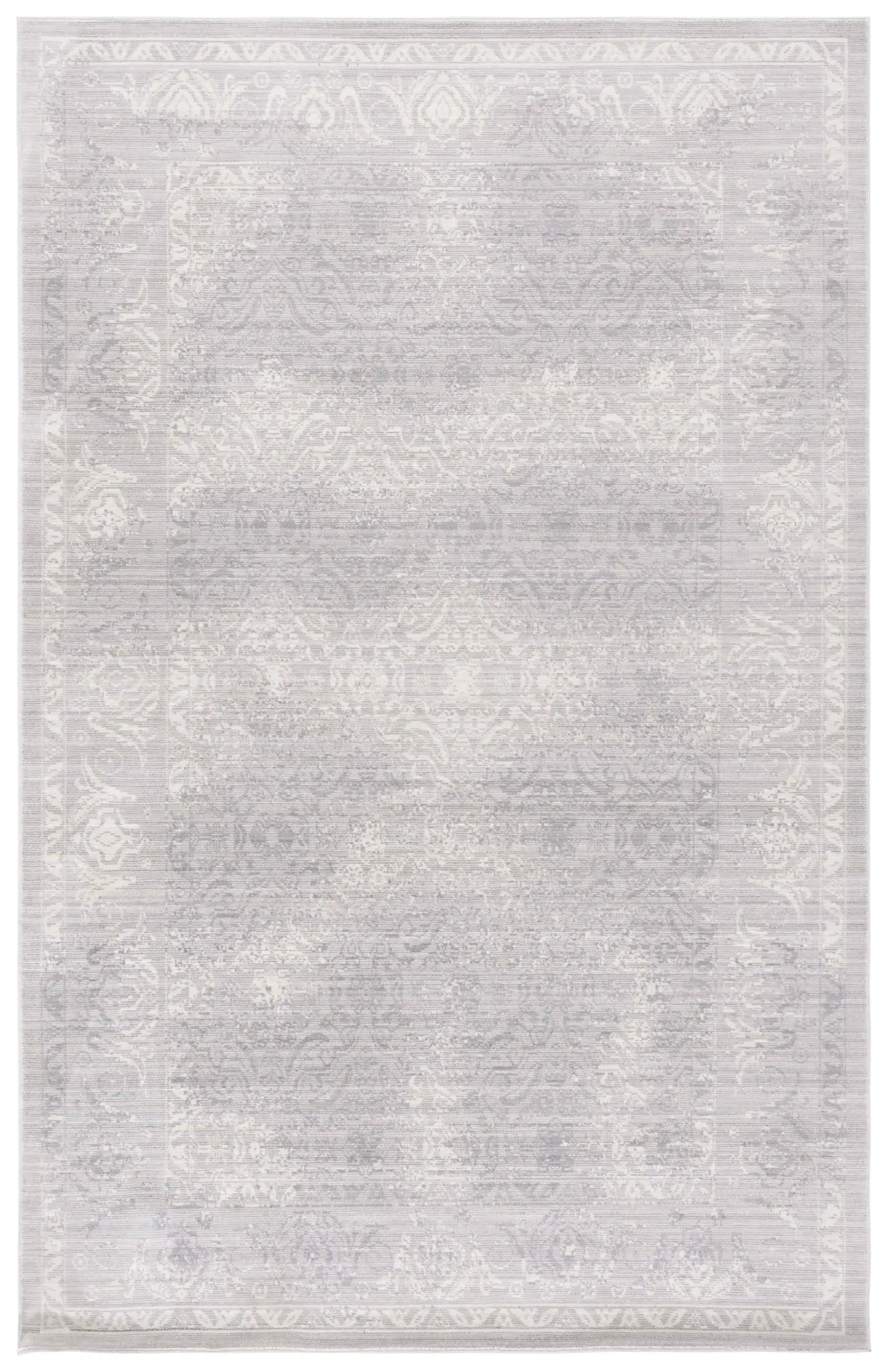 Valencia Faded Floral Border Rug