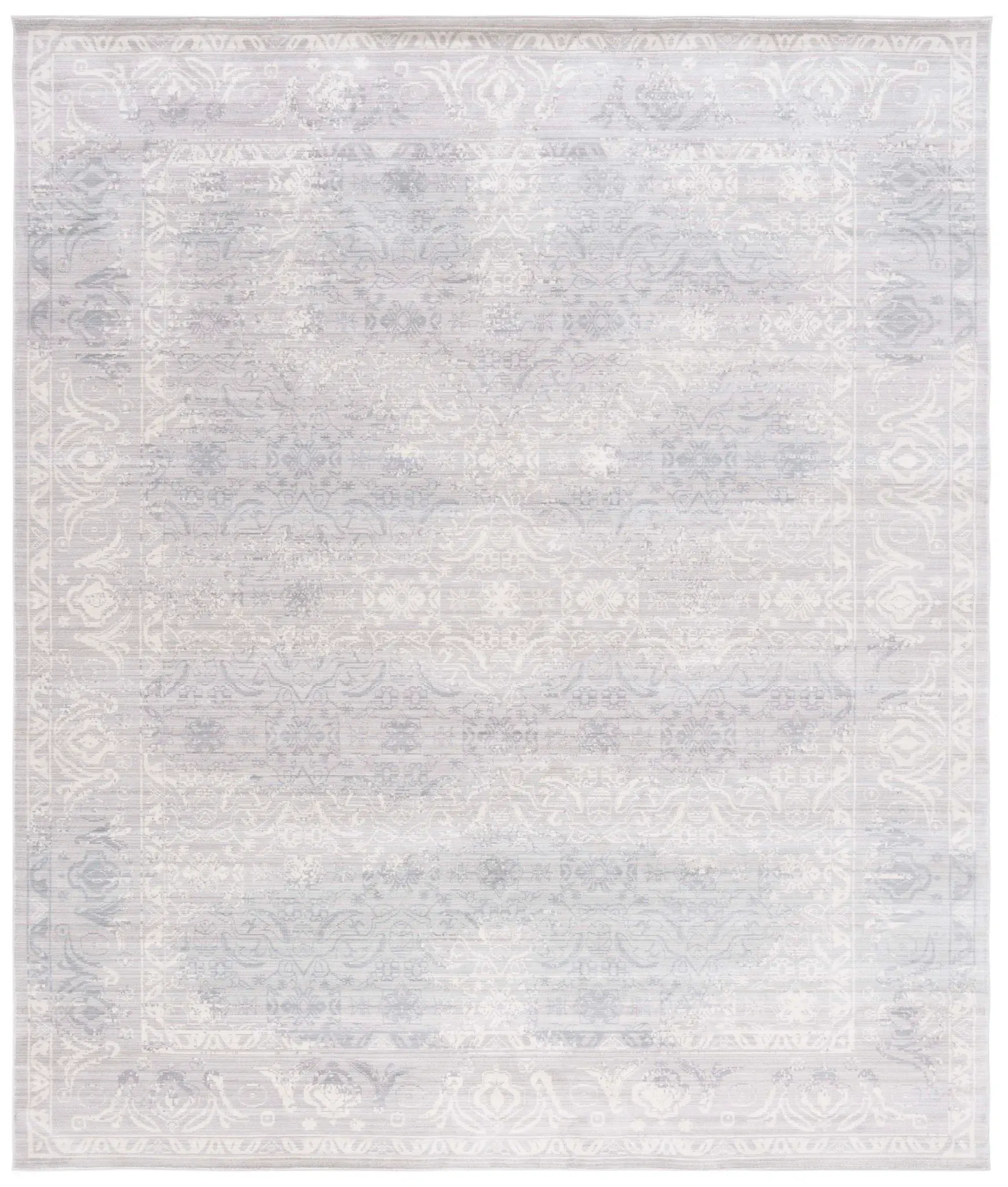 Valencia Faded Floral Border Rug