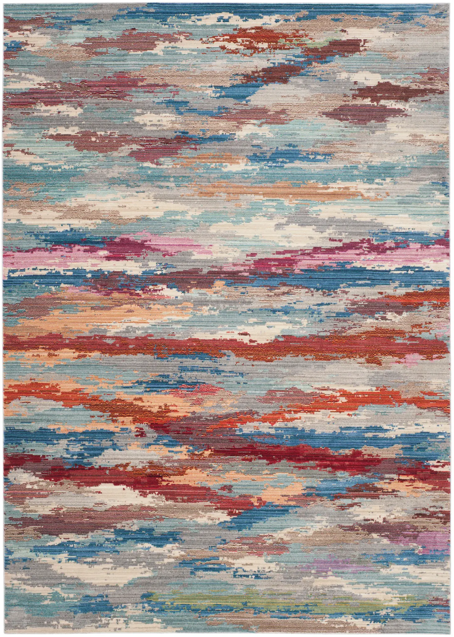 Valencia Abstract Banded Rug