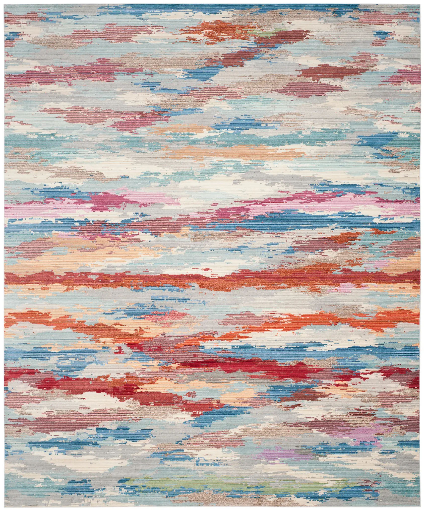 Valencia Abstract Banded Rug