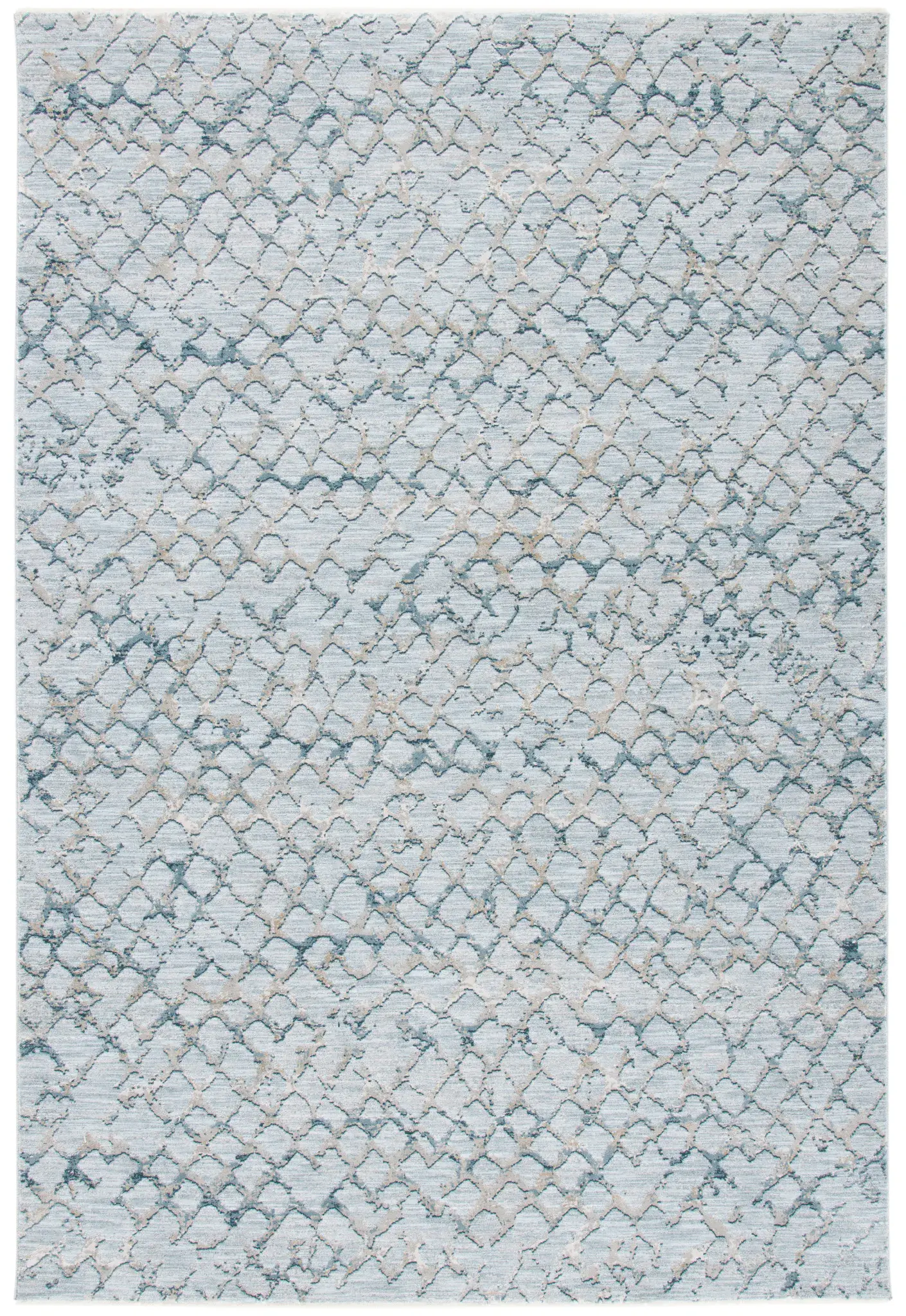 Valencia Distressed Lattice Rug