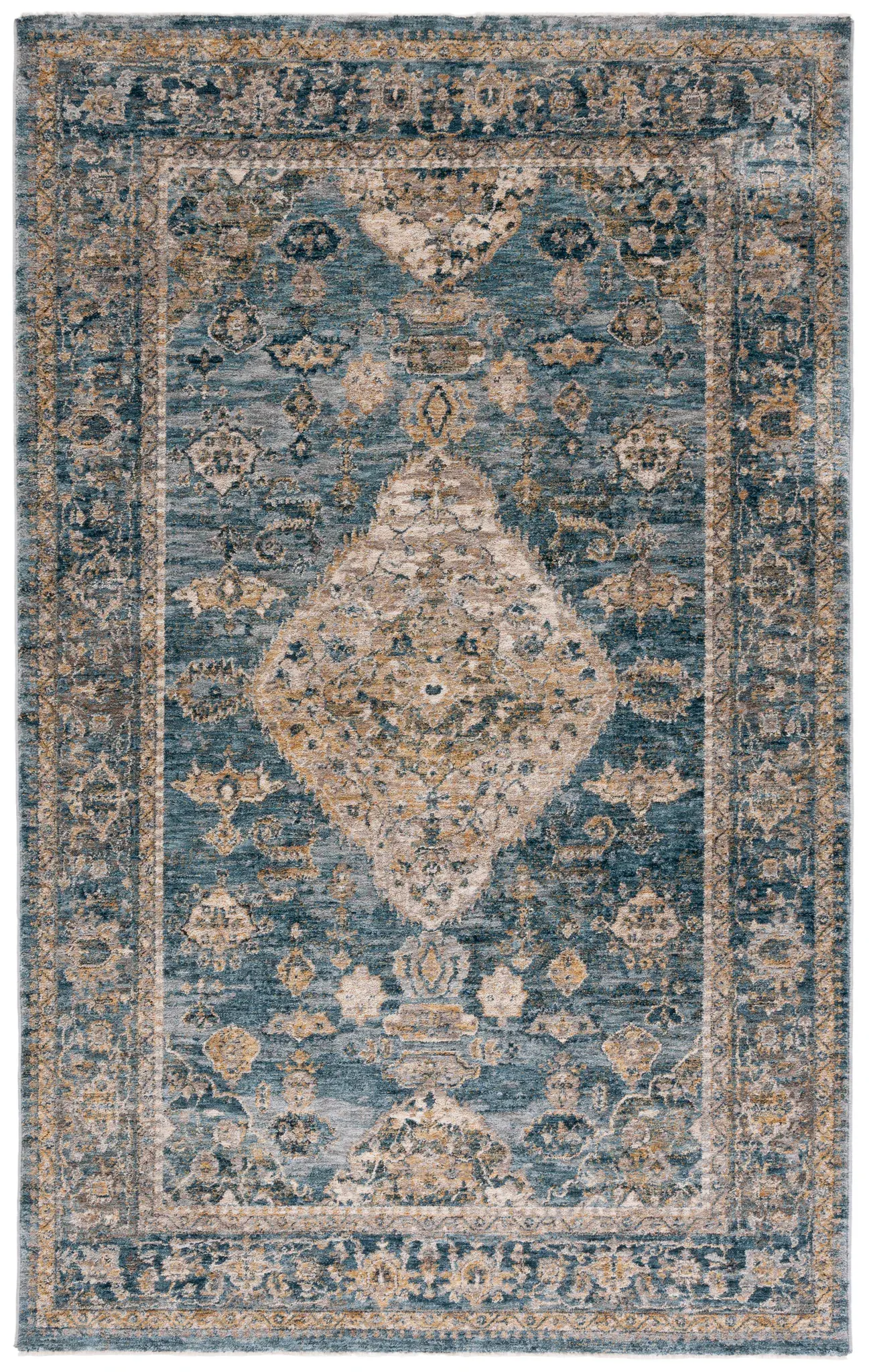 Valencia Diamond Medallion Border Rug