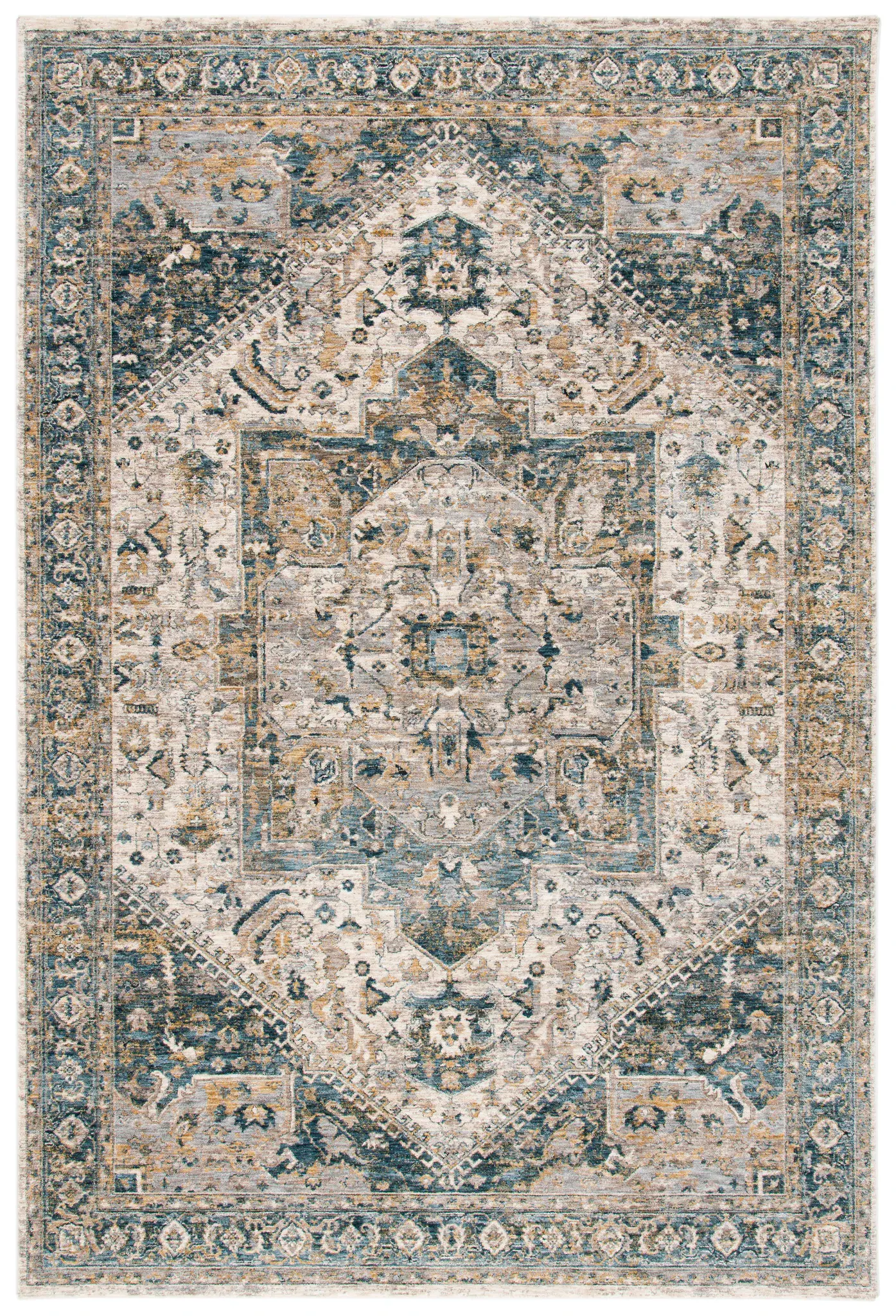 Valencia Distressed Medallion Rug
