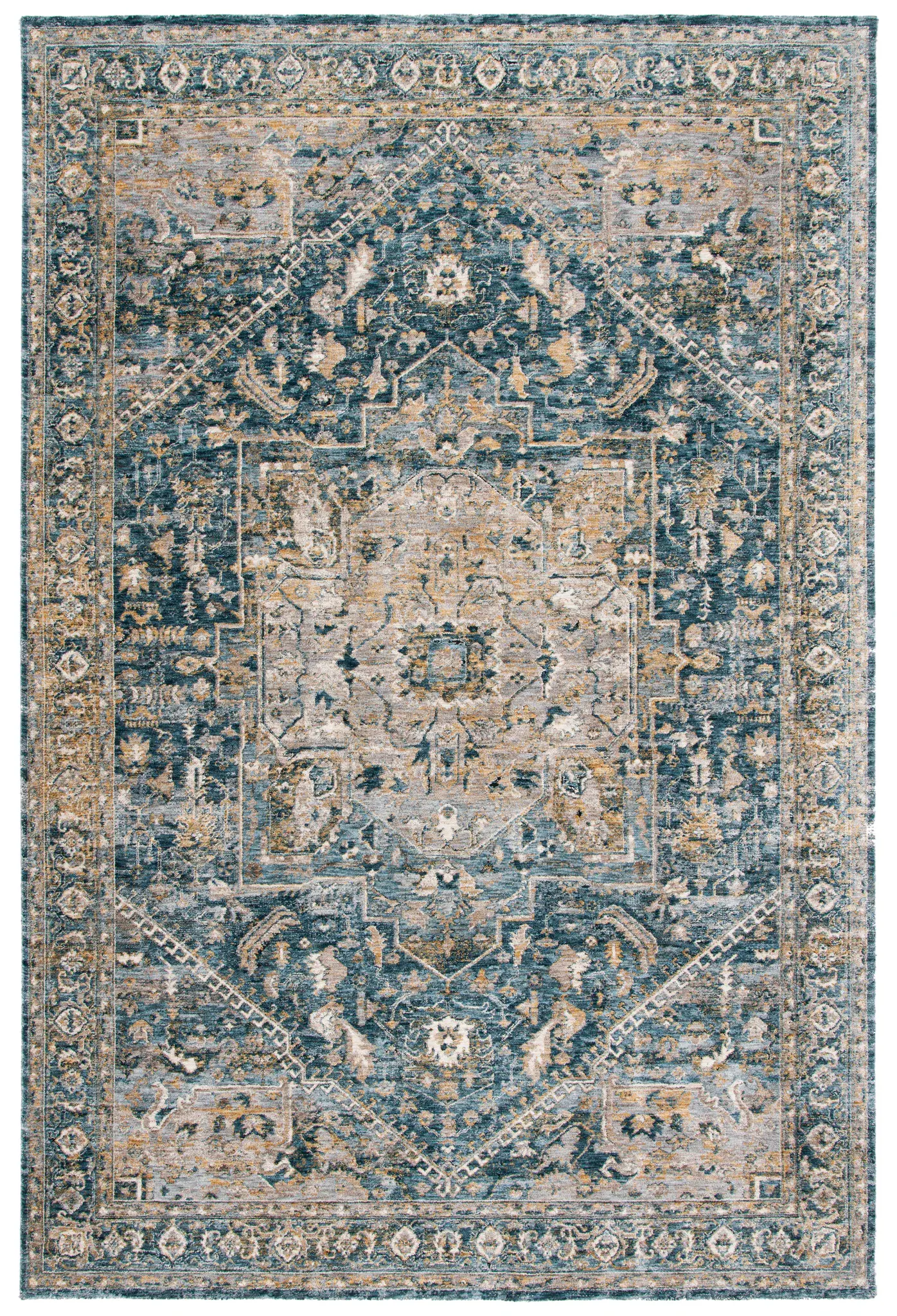 Valencia Distressed Medallion Rug