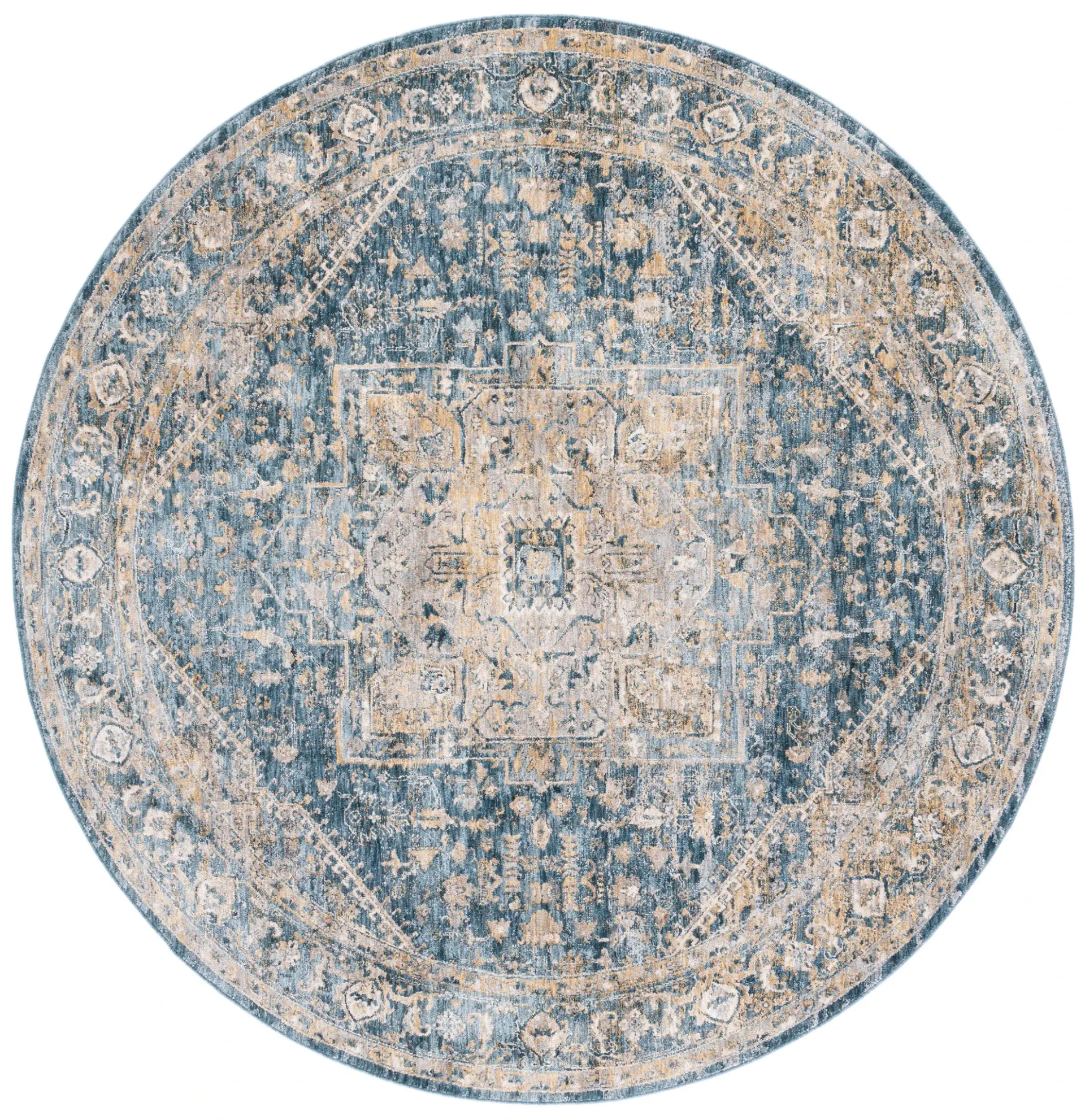 Valencia Distressed Medallion Rug