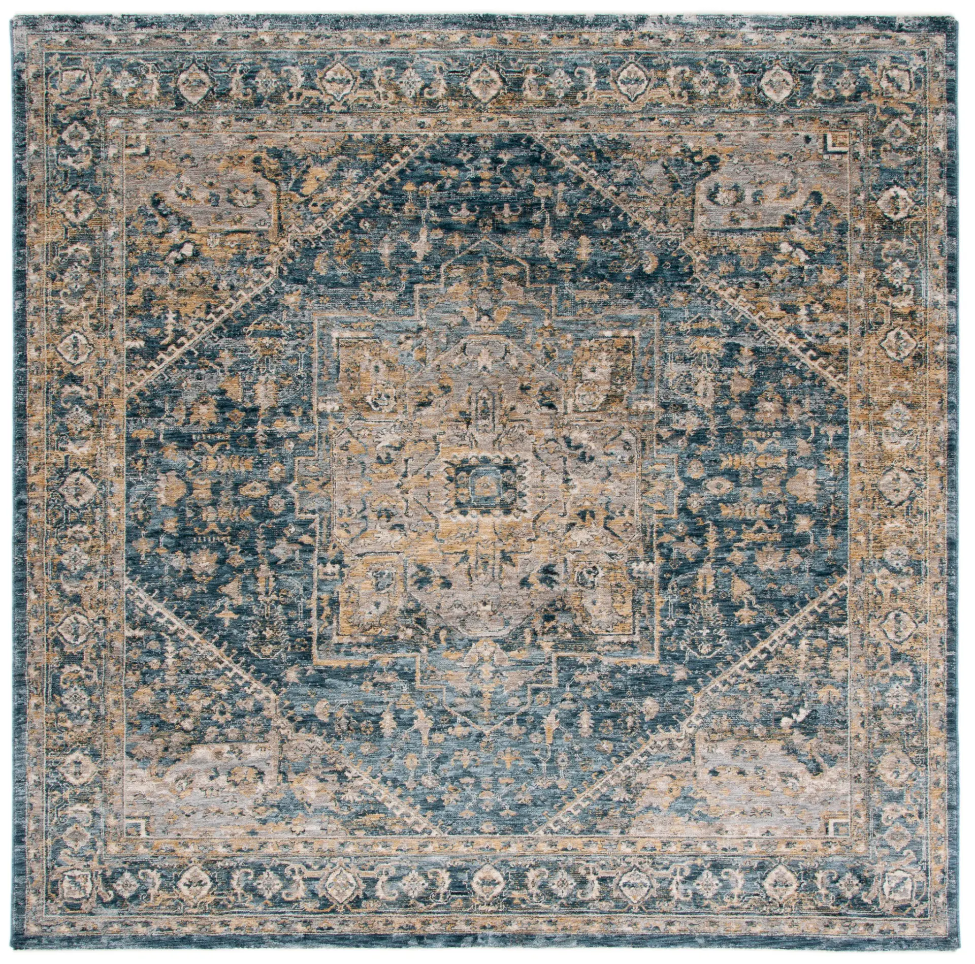 Valencia Distressed Medallion Rug