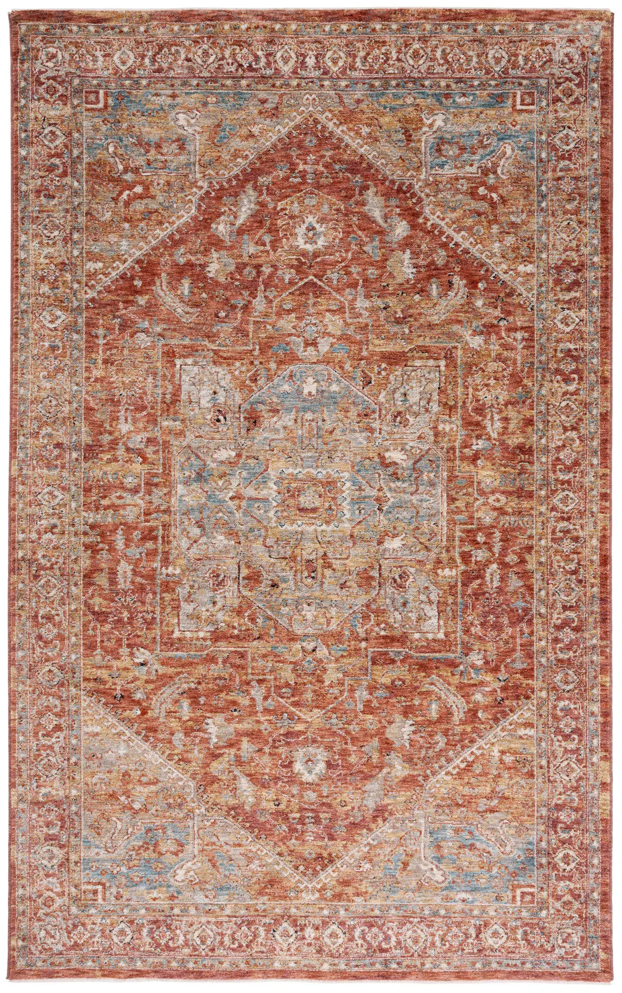 Valencia Distressed Medallion Rug