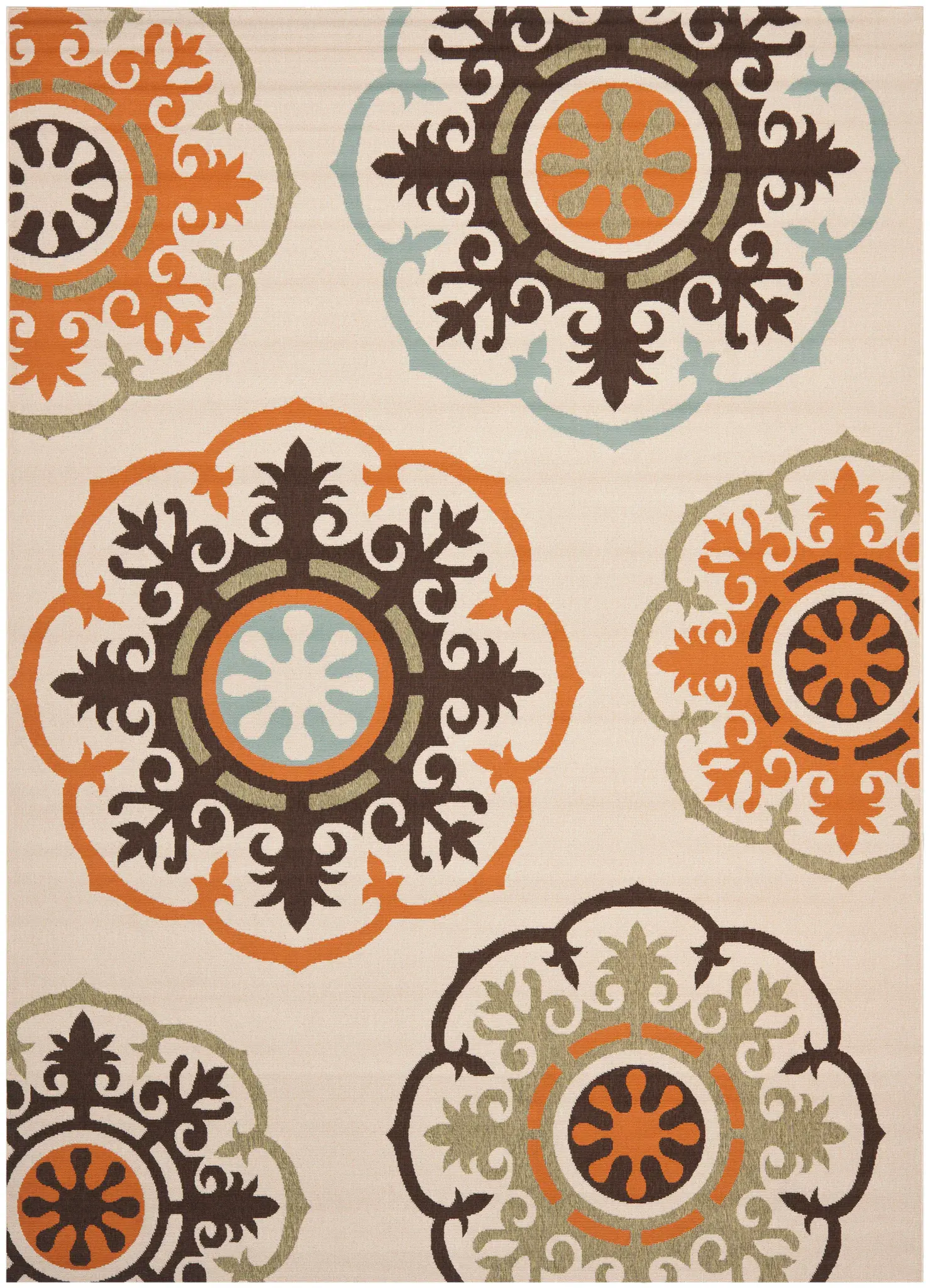 Veranda Scattered Medallion Outdoor Rug