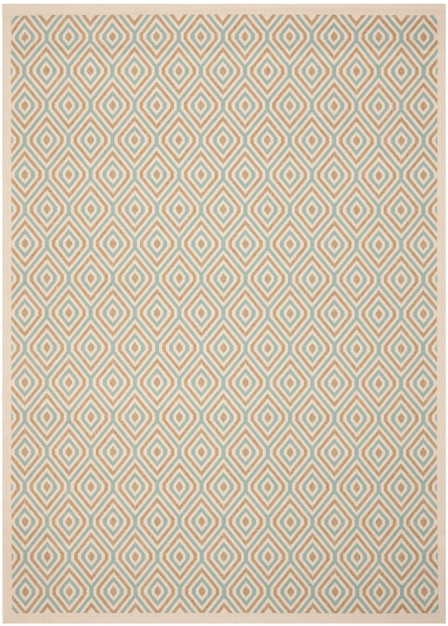Veranda Diamond Grid Outdoor Rug