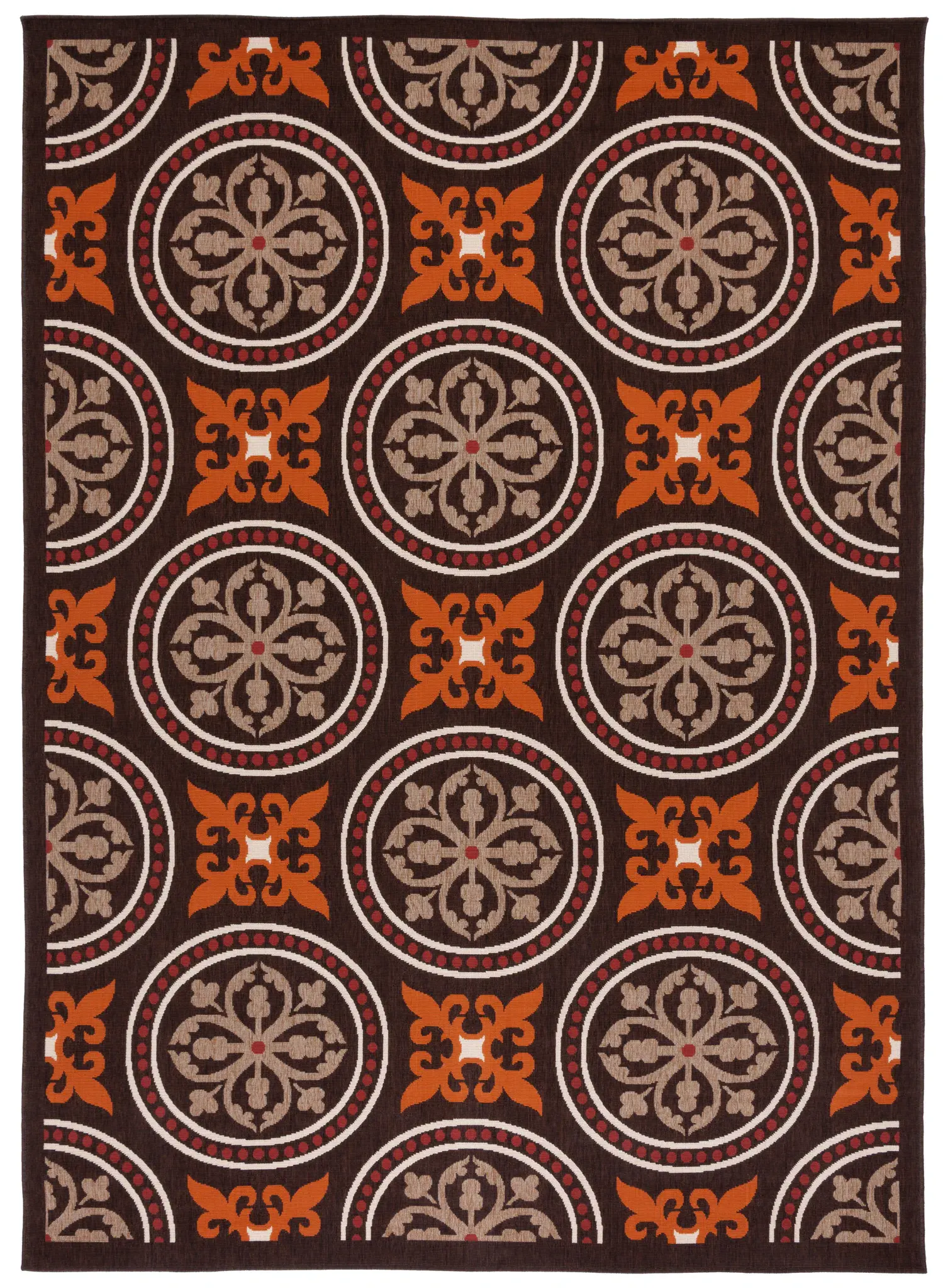 Veranda Medallion Tile Outdoor Rug