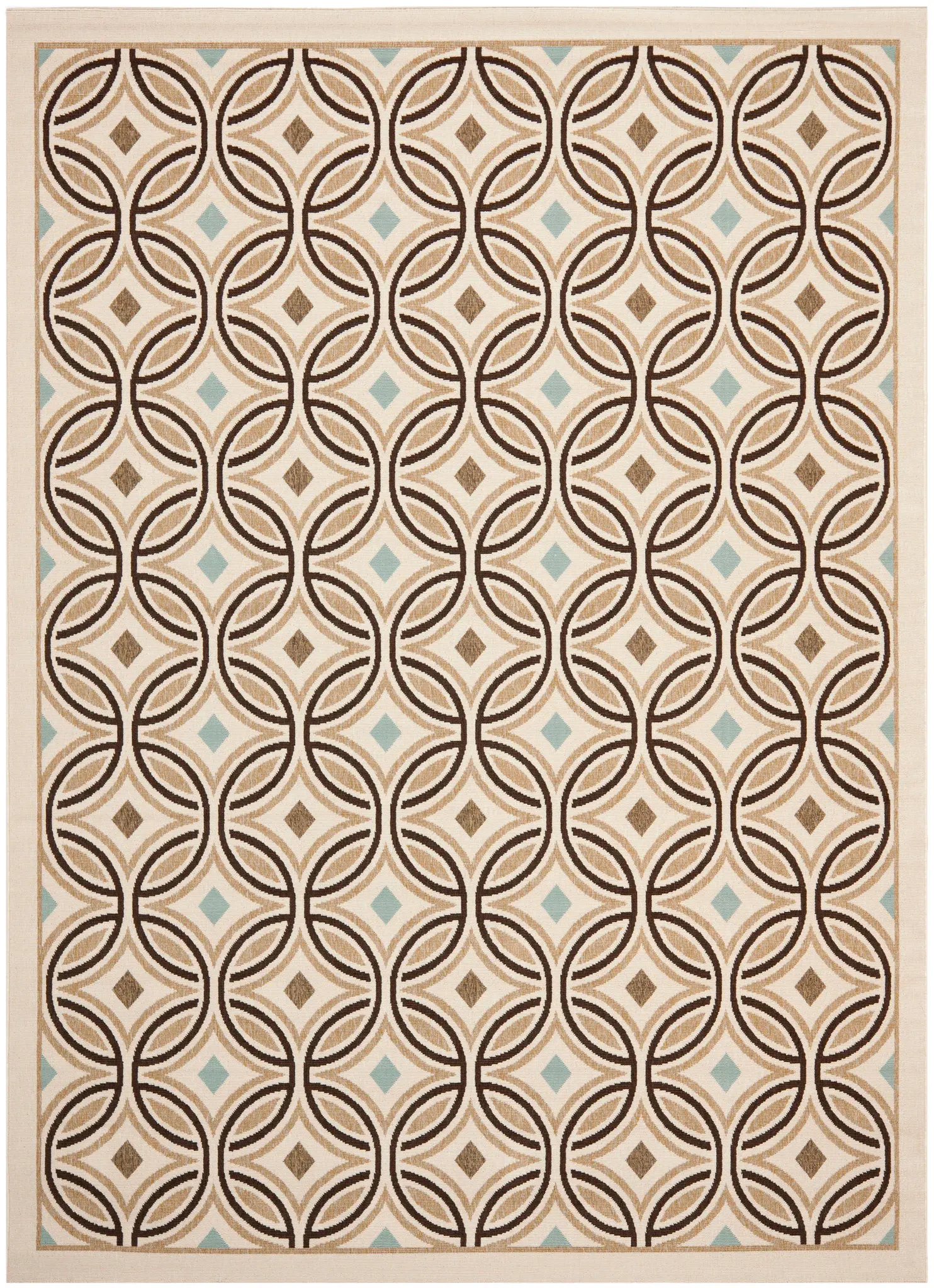 Veranda Interlocking Rings Outdoor Rug