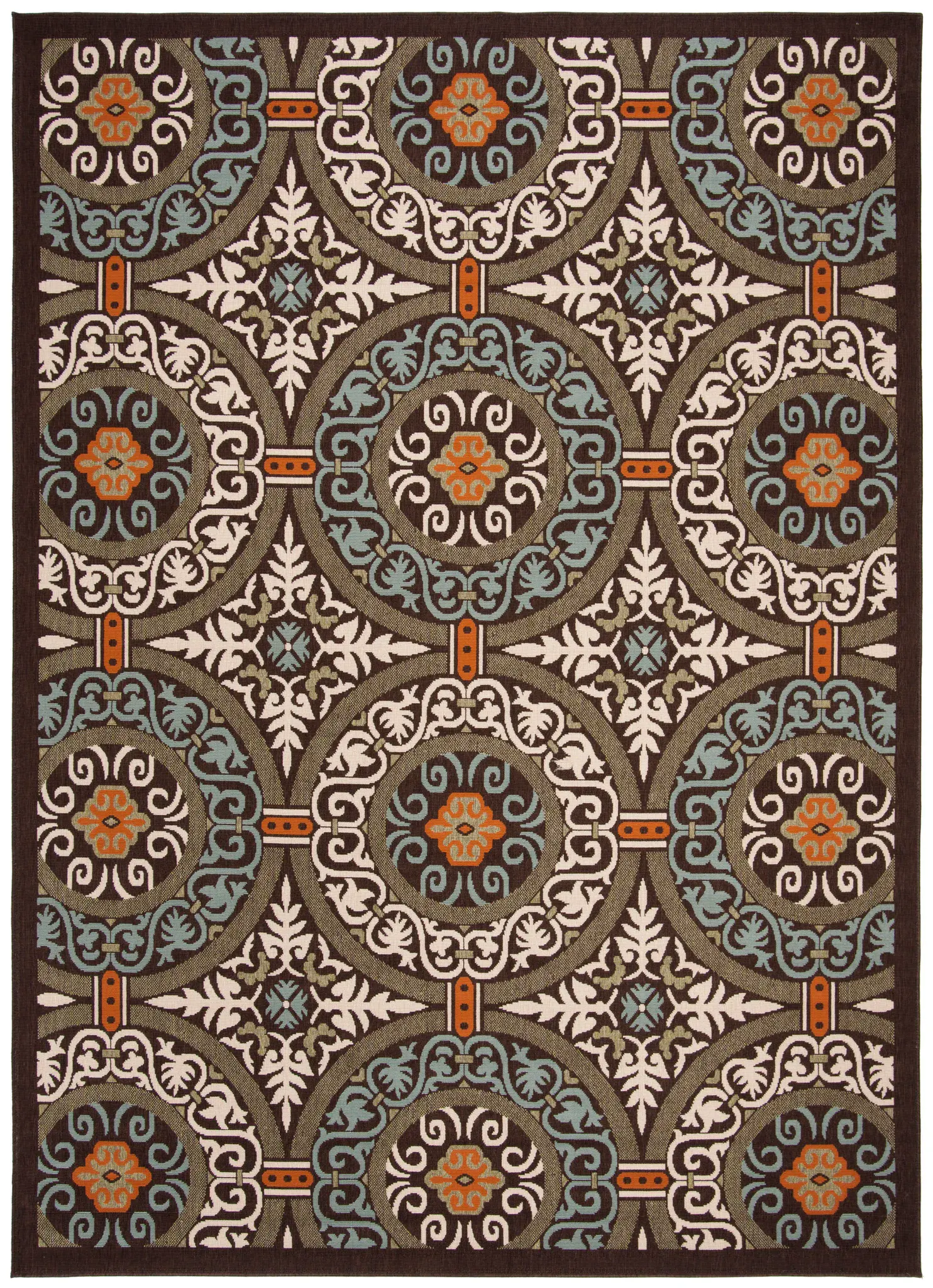 Veranda Interlocking Circle Outdoor Rug