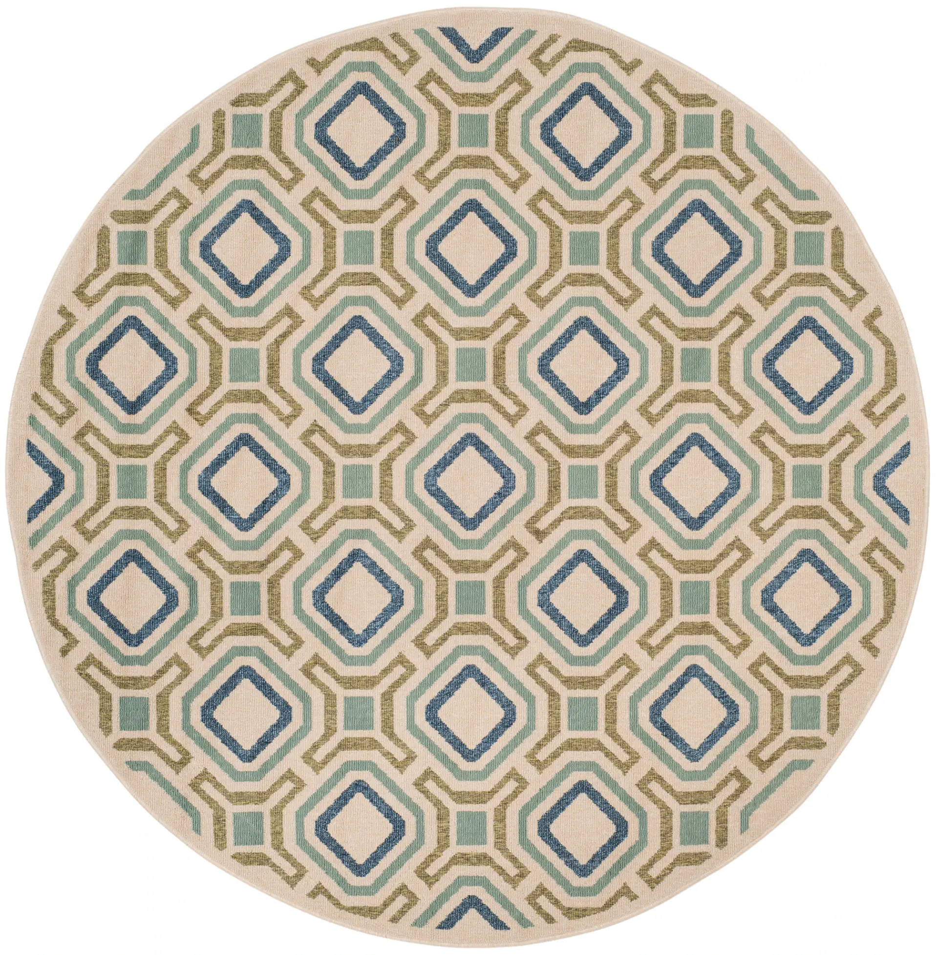 Veranda Interlocking Diamond Outdoor Rug