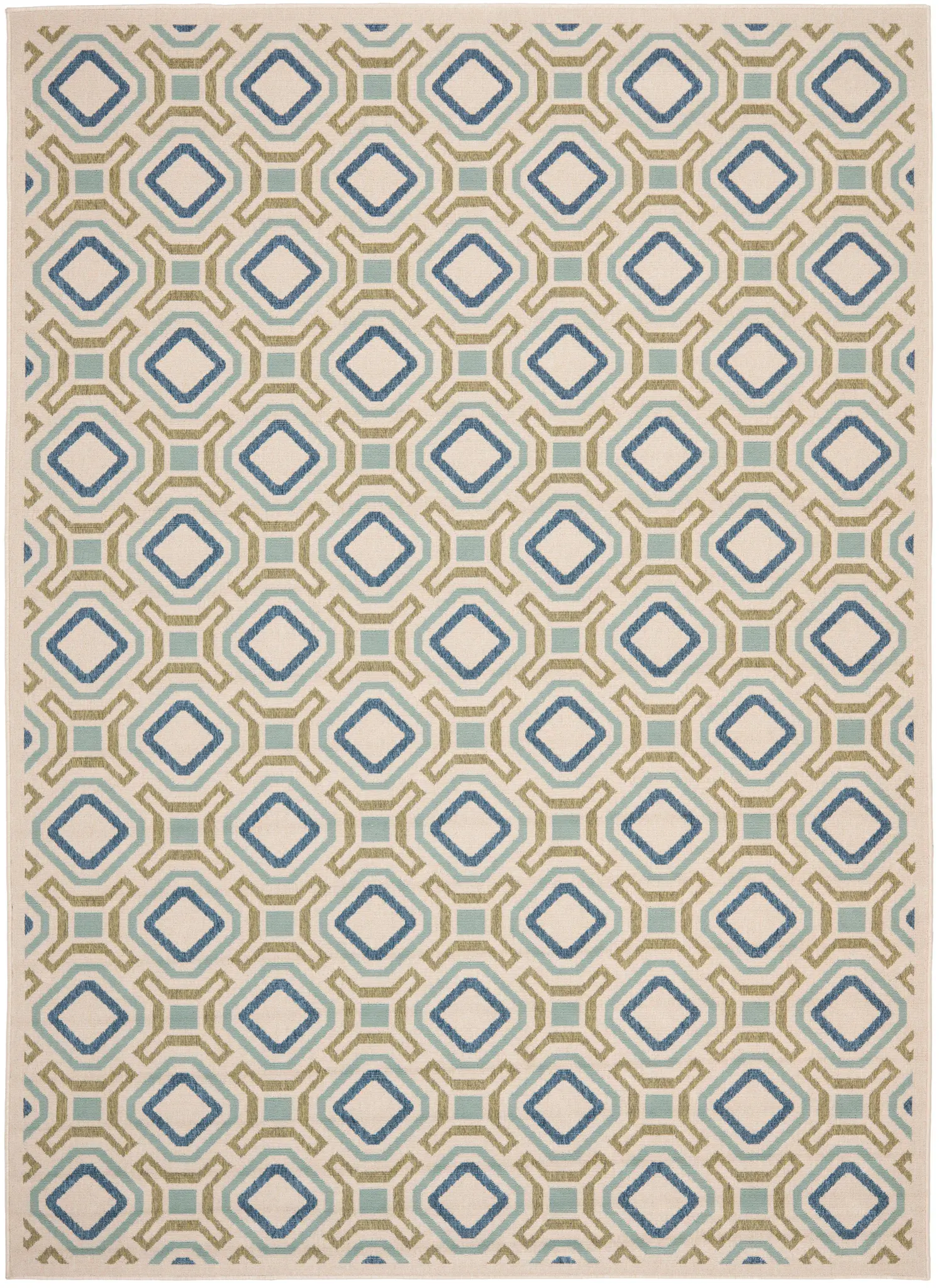 Veranda Interlocking Diamond Outdoor Rug