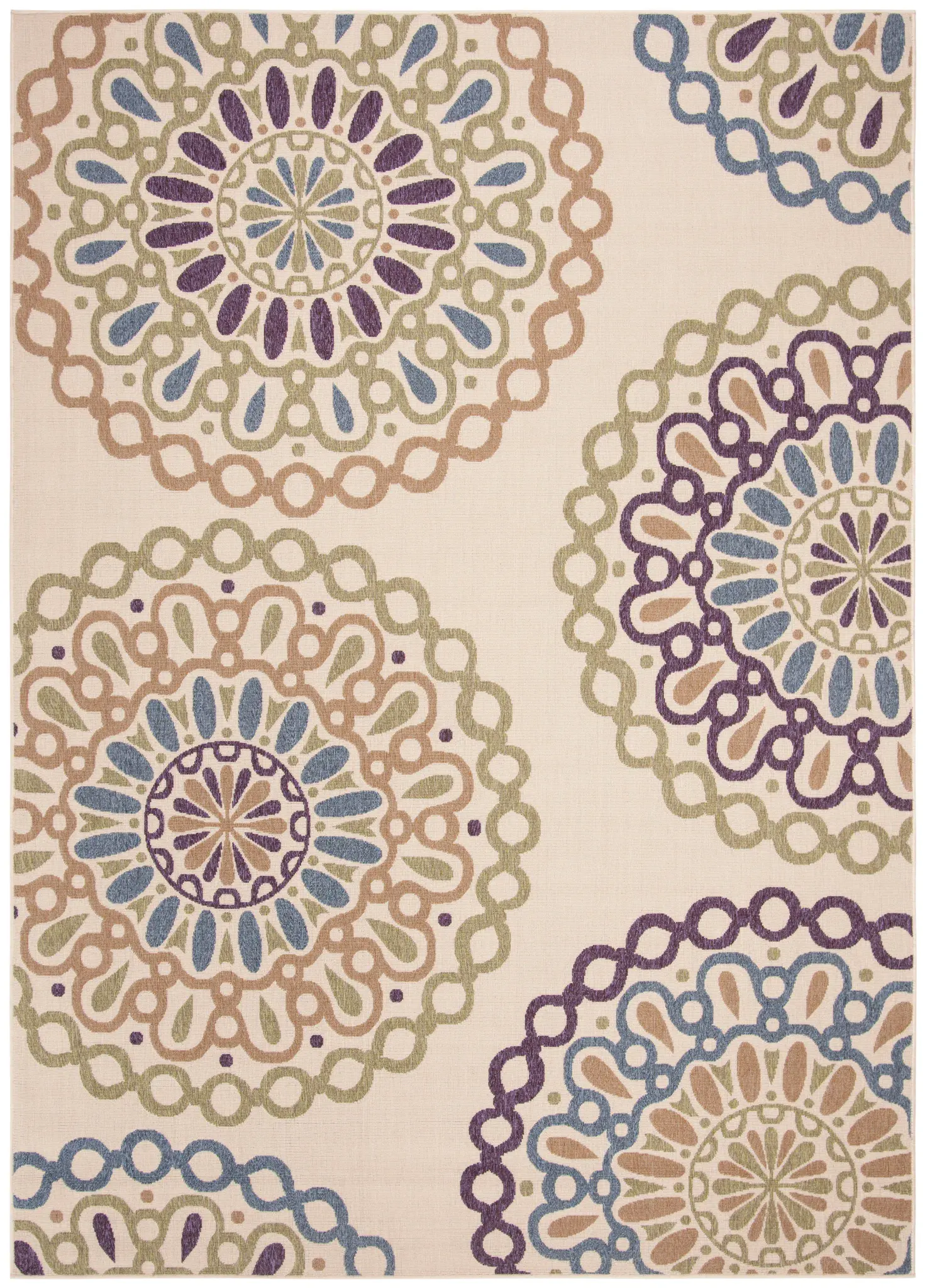 Veranda Circular Medallion Outdoor Rug