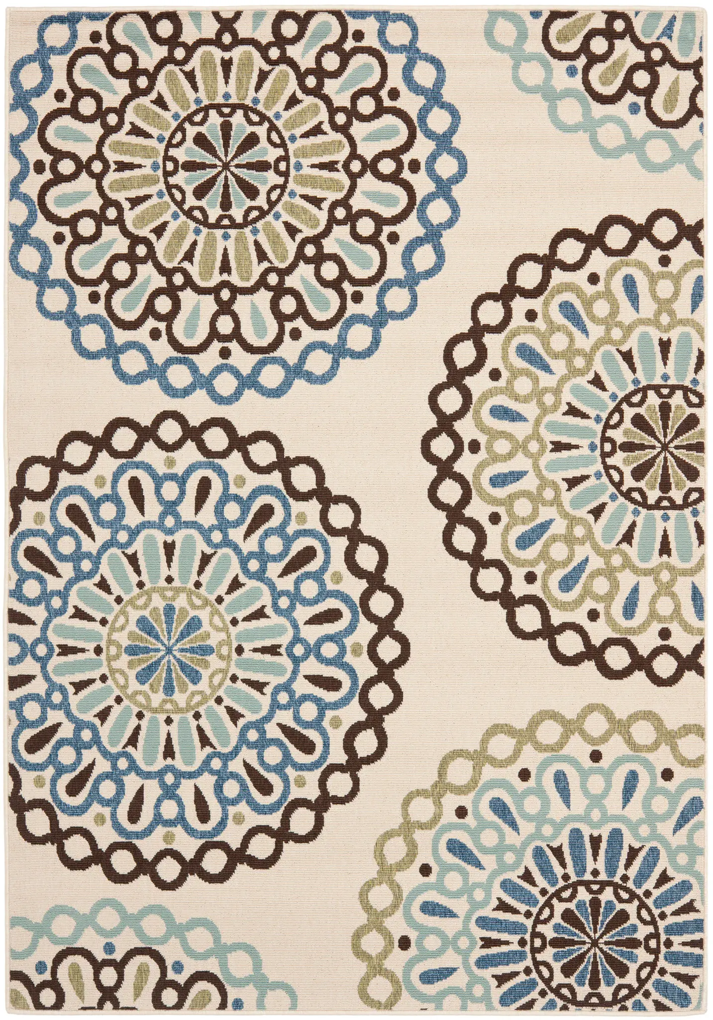 Veranda Circular Medallion Outdoor Rug