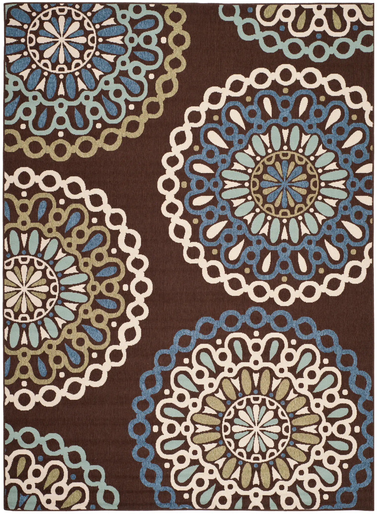 Veranda Circular Medallion Outdoor Rug