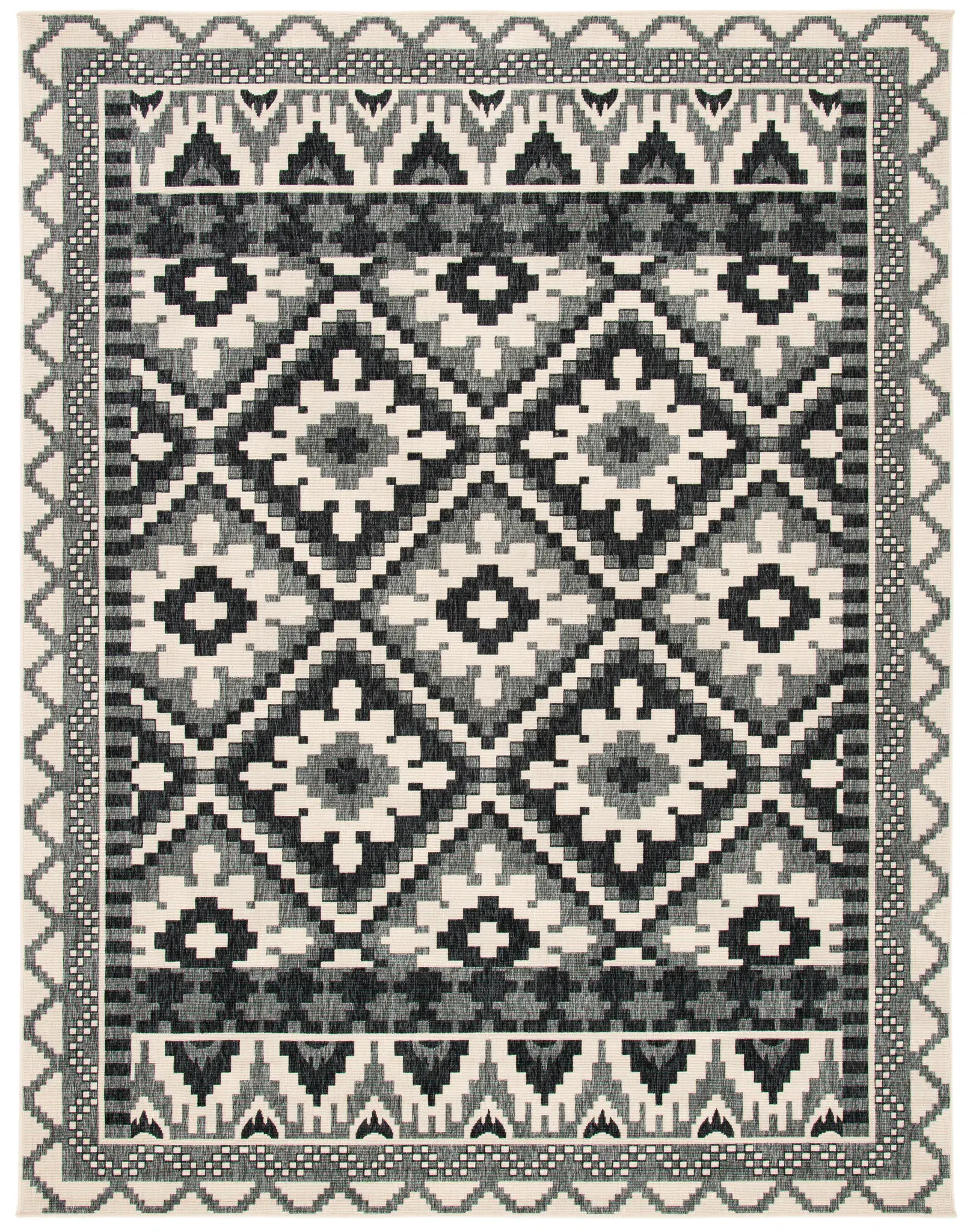 Veranda Geometric Diamond Outdoor Rug