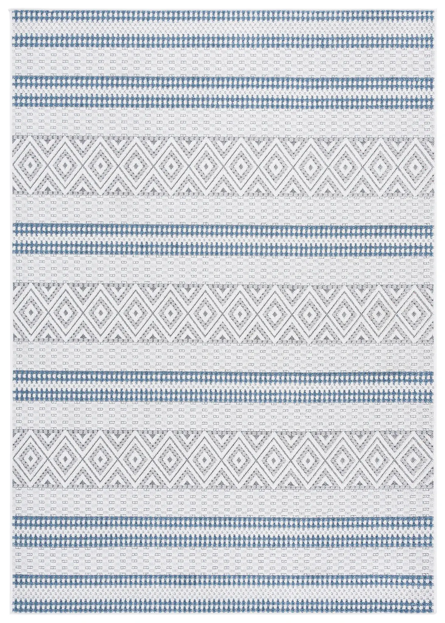 Veranda Banded Diamond Rug