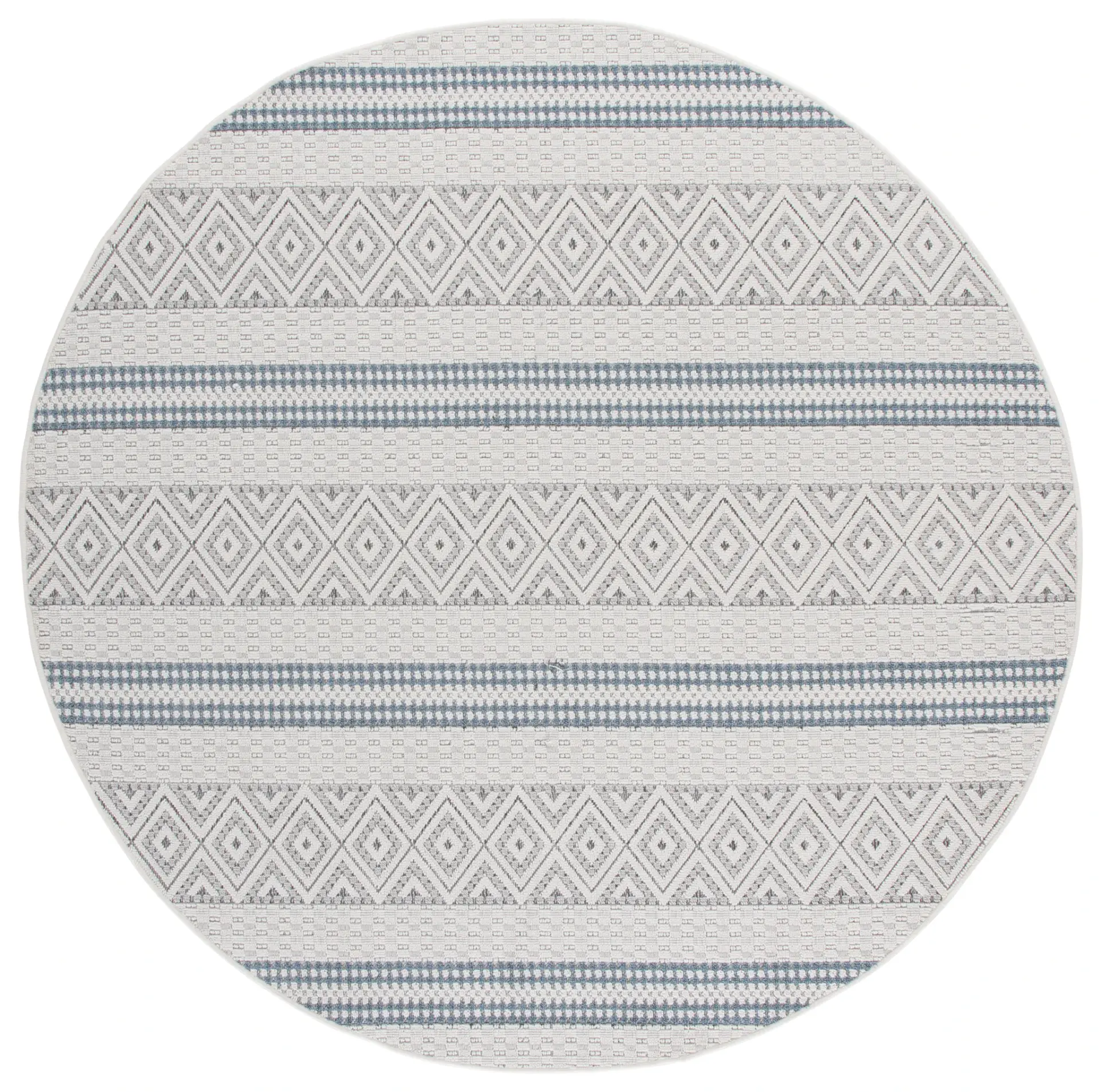 Veranda Banded Diamond Rug