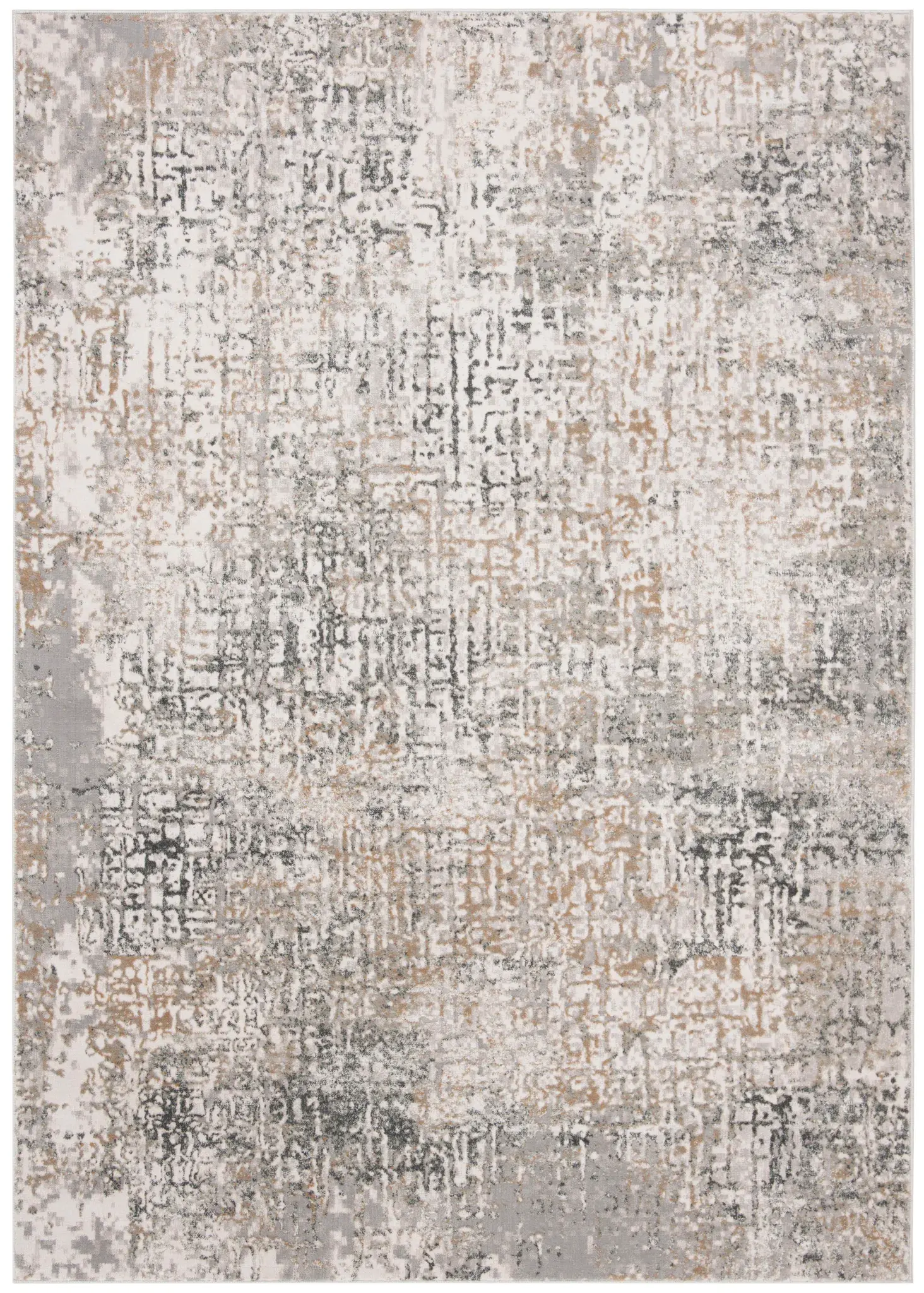 Vogue Distressed Grid Rug