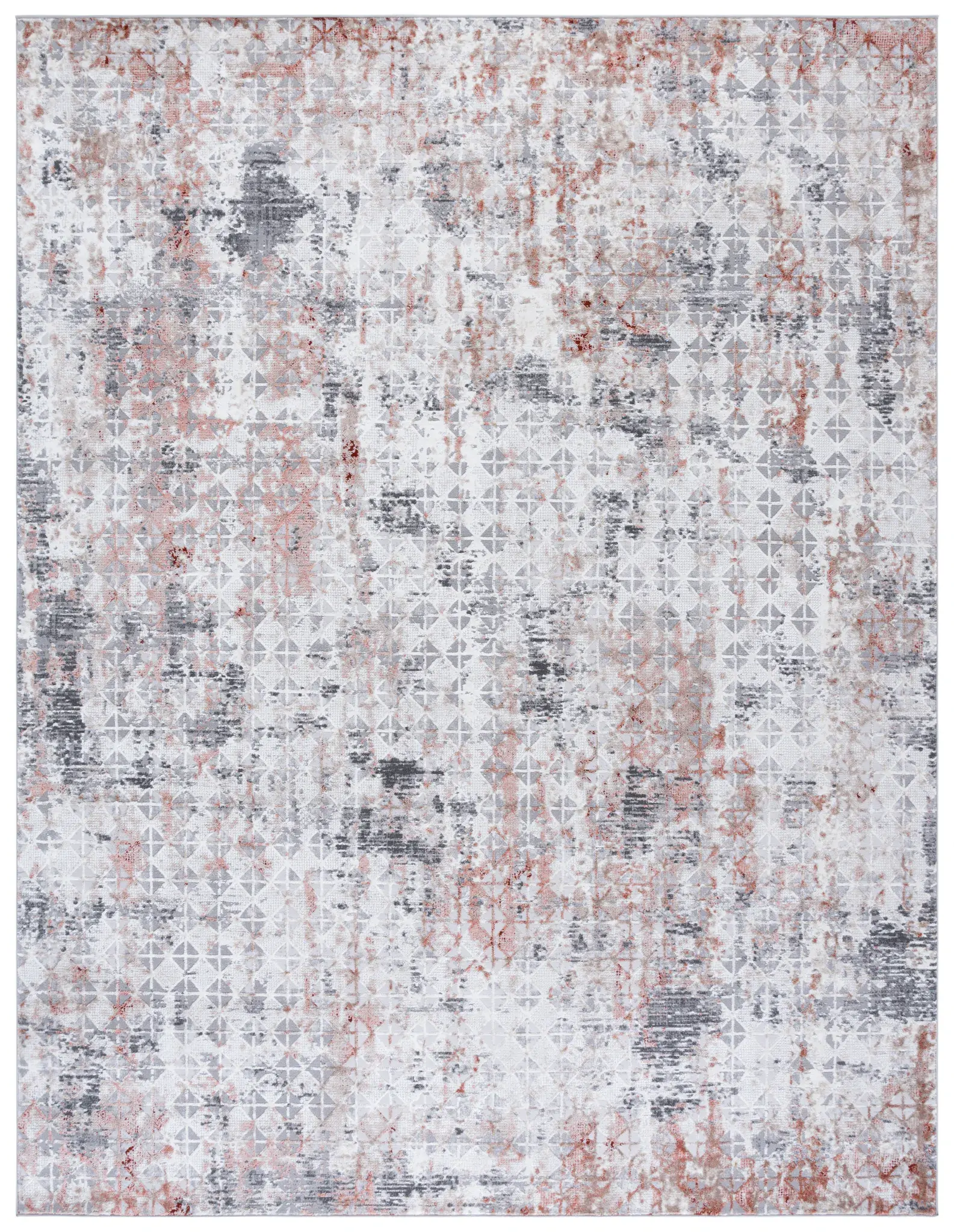 Vogue Distressed Geometric Rug