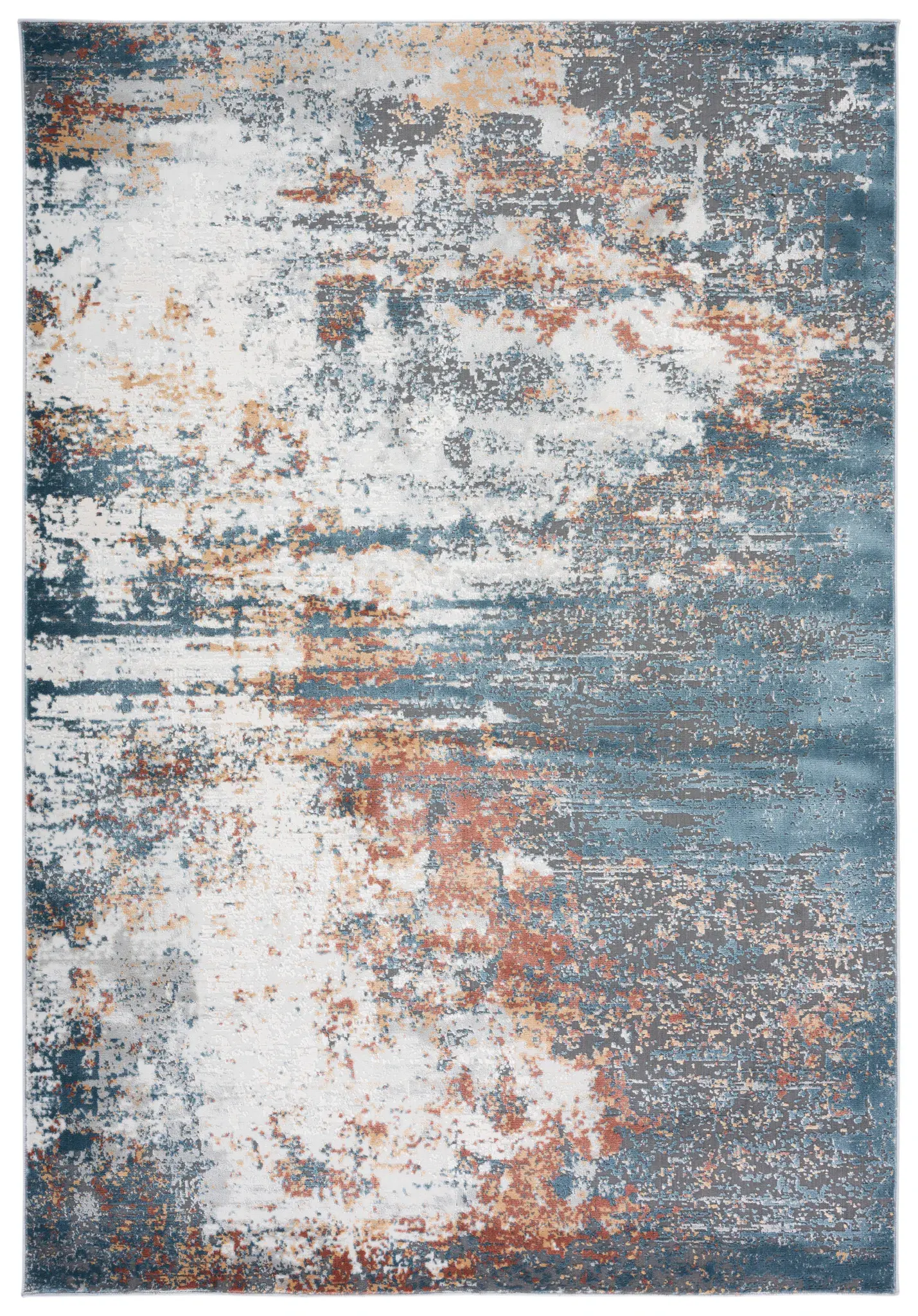Vogue Banded Distressed Abstract Rug
